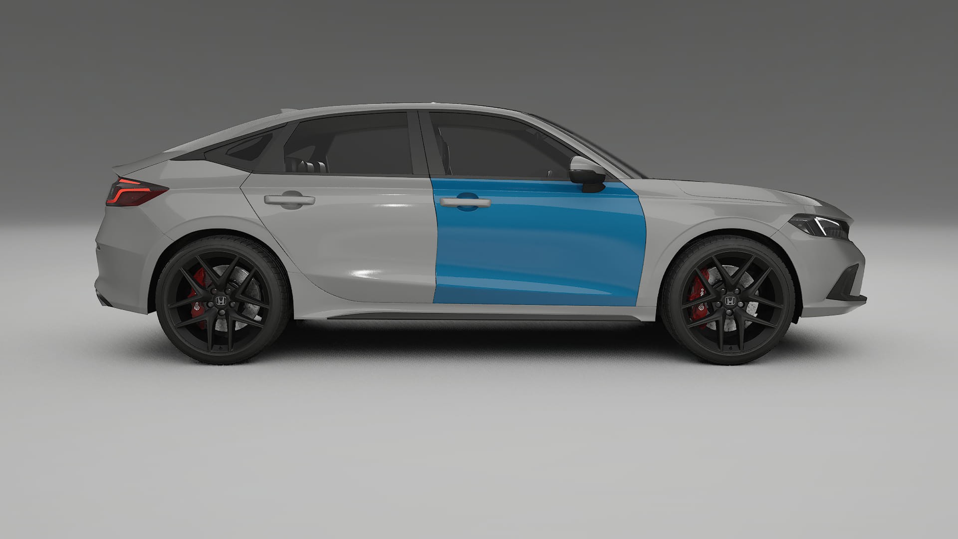 Lakbeschermingsfolie Honda Civic hatchback | CrystalGuard Transparante Volledige PPF Voorgevormde Set