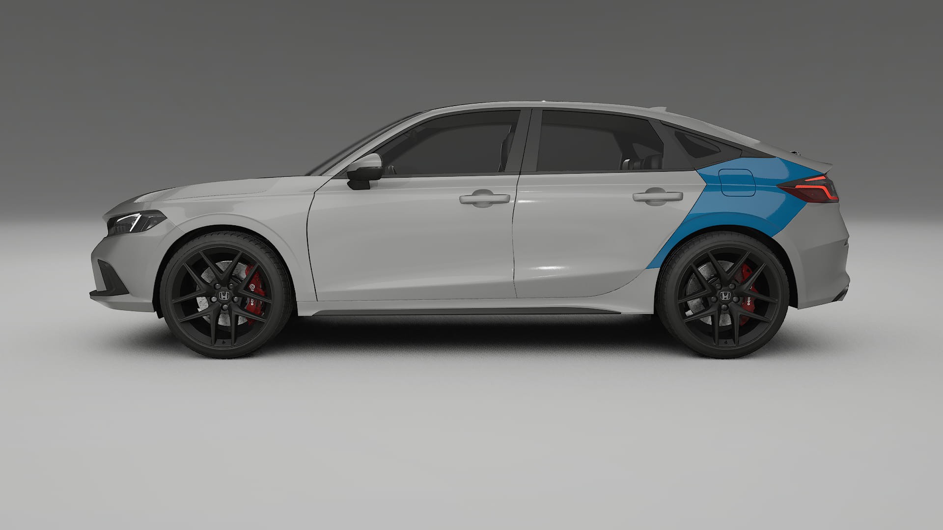 Lakbeschermingsfolie Honda Civic hatchback | CrystalGuard Transparante Volledige PPF Voorgevormde Set