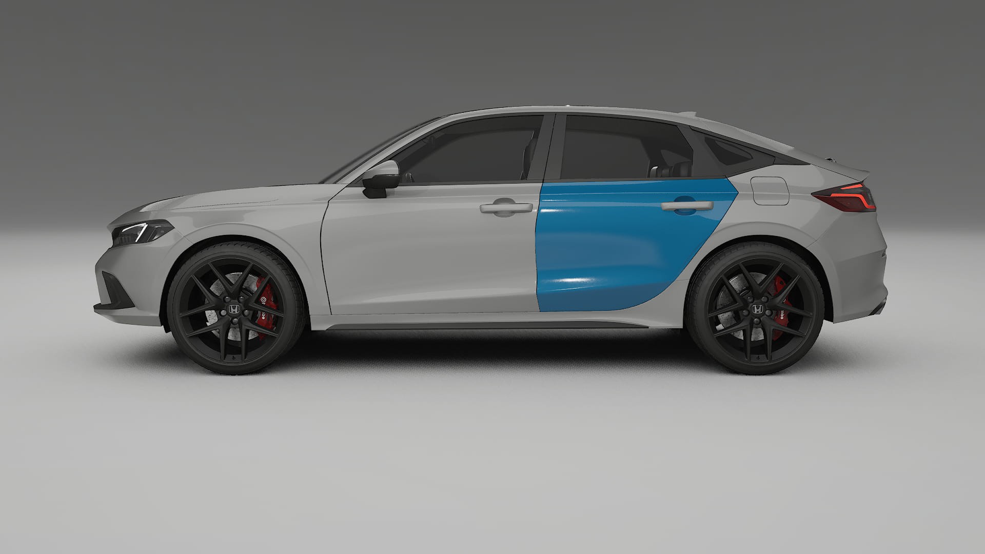 Lakbeschermingsfolie Honda Civic hatchback | CrystalGuard Transparante Volledige PPF Voorgevormde Set