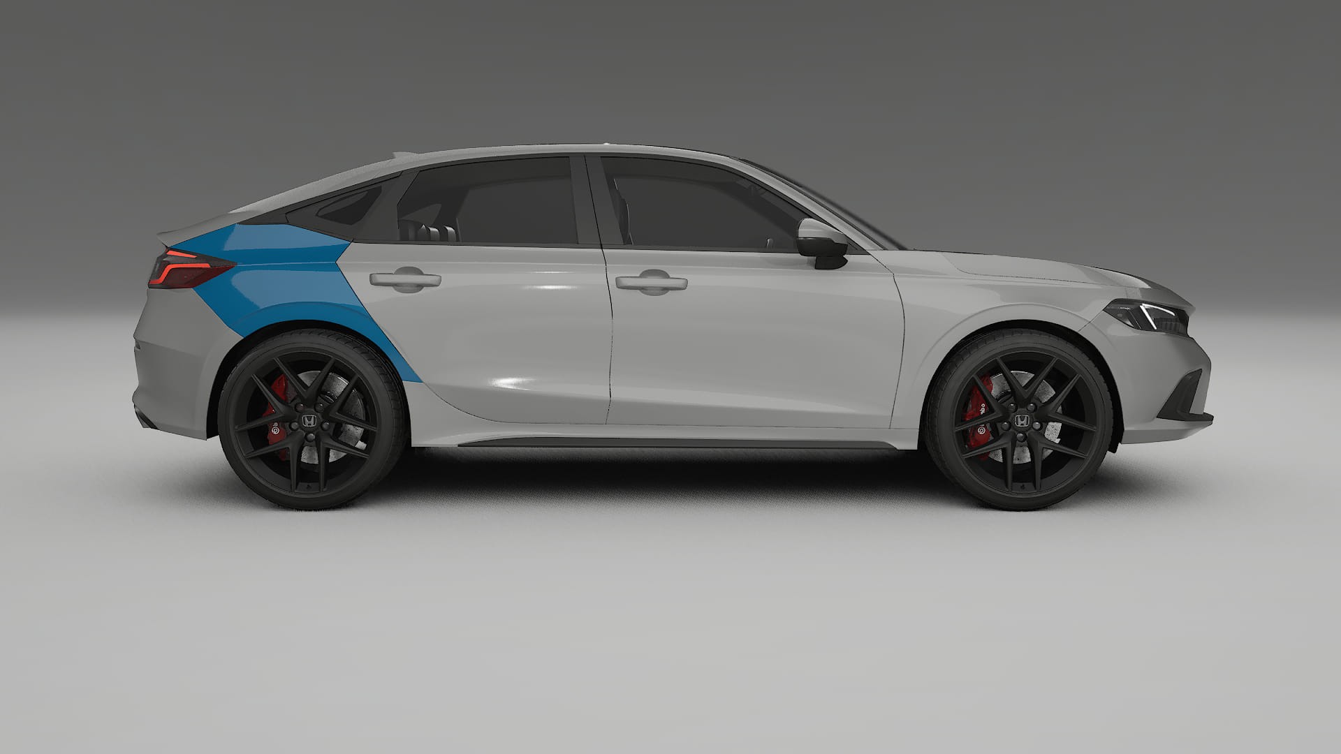 Lakbeschermingsfolie Honda Civic hatchback | CrystalGuard Transparante Volledige PPF Voorgevormde Set