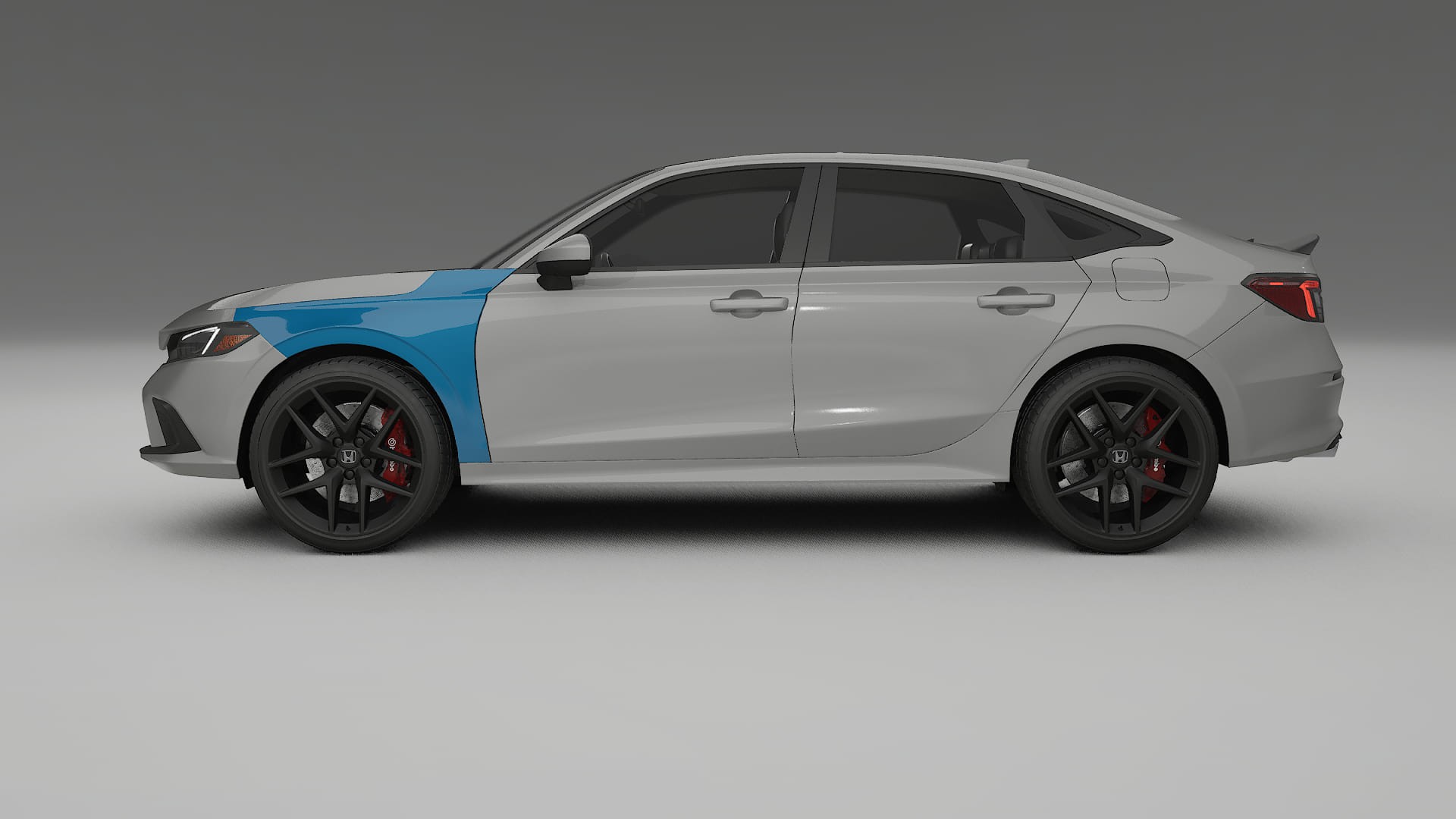 Lakbeschermingsfolie Honda Civic Si | CrystalGuard Transparante Volledige PPF Voorgevormde Set