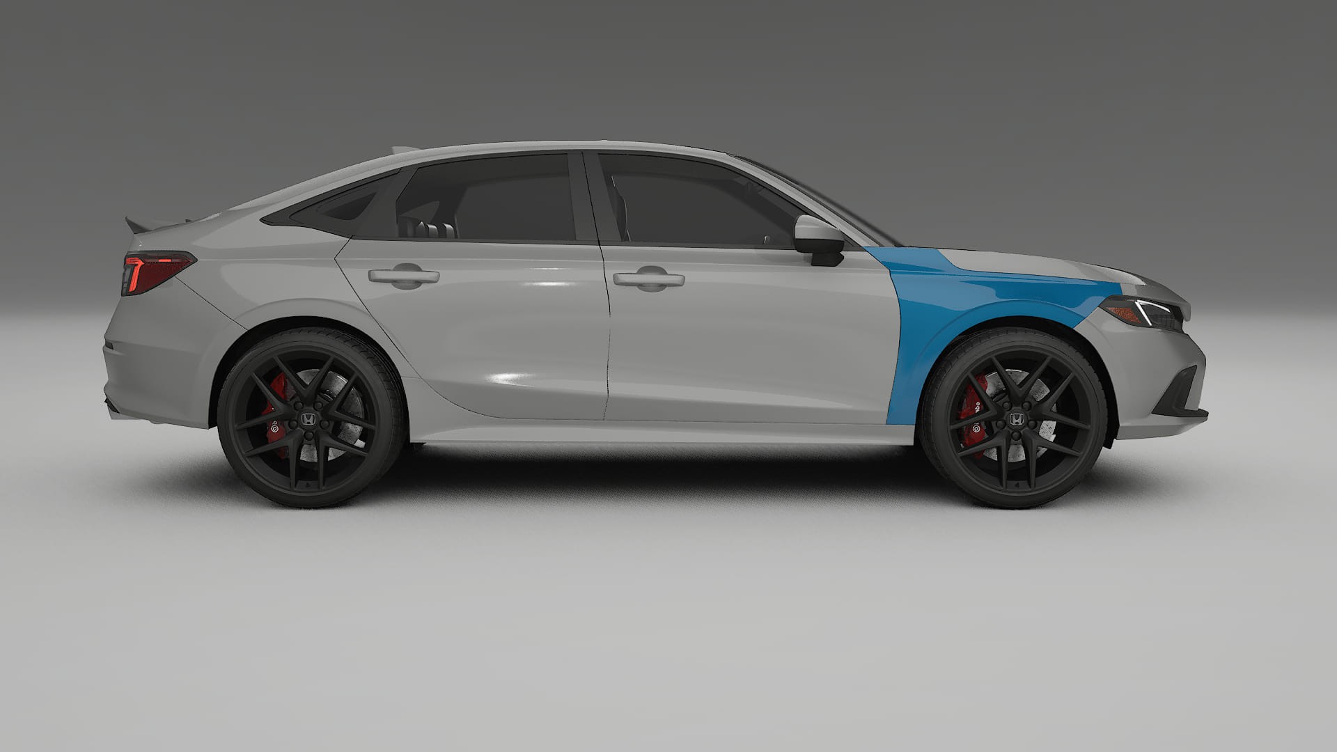 Lakbeschermingsfolie Honda Civic Si | CrystalGuard Transparante Volledige PPF Voorgevormde Set