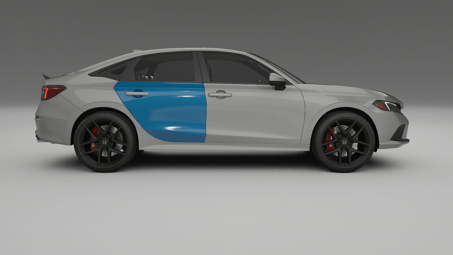 Lakbeschermingsfolie Honda Civic Si | CrystalGuard Transparante Volledige PPF Voorgevormde Set