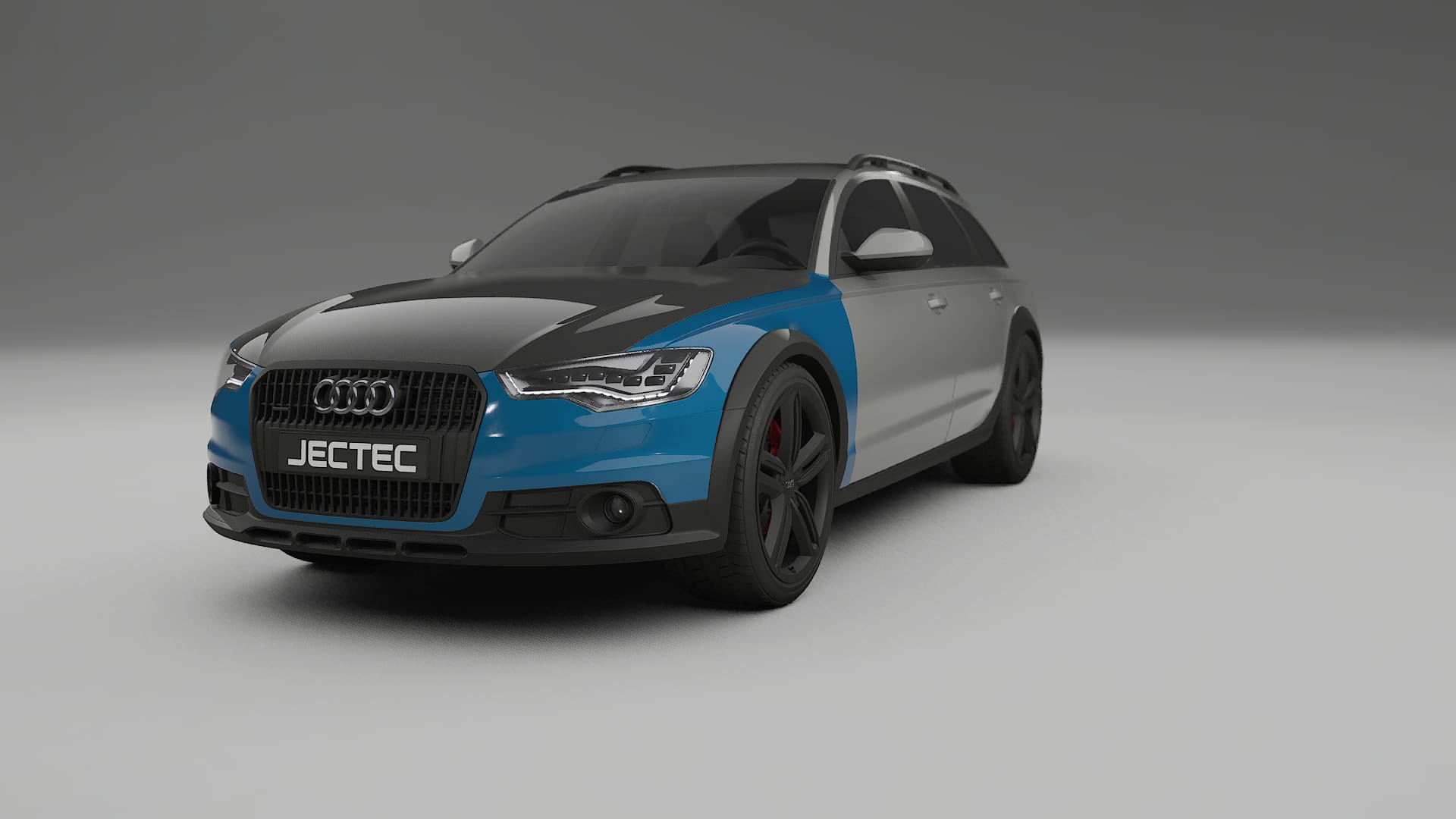 Lakbeschermingsfolie Audi A6 Allroad C7 prefacelift | CrystalGuard Voorkit met Carbon Motorkap