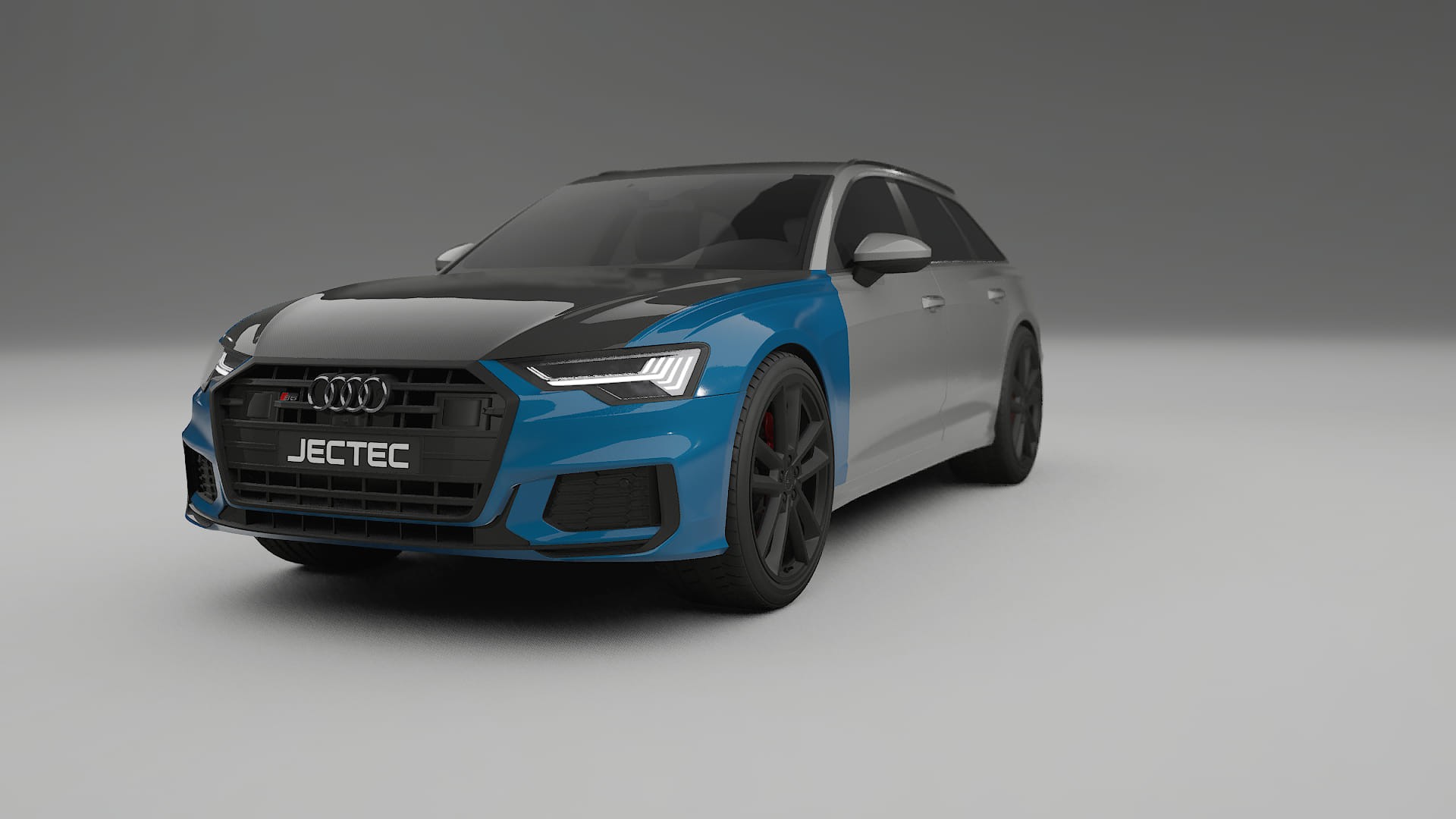Lakbeschermingsfolie Audi S6 Avant prefacelift C8 | CrystalGuard Voorkit met Carbon Motorkap