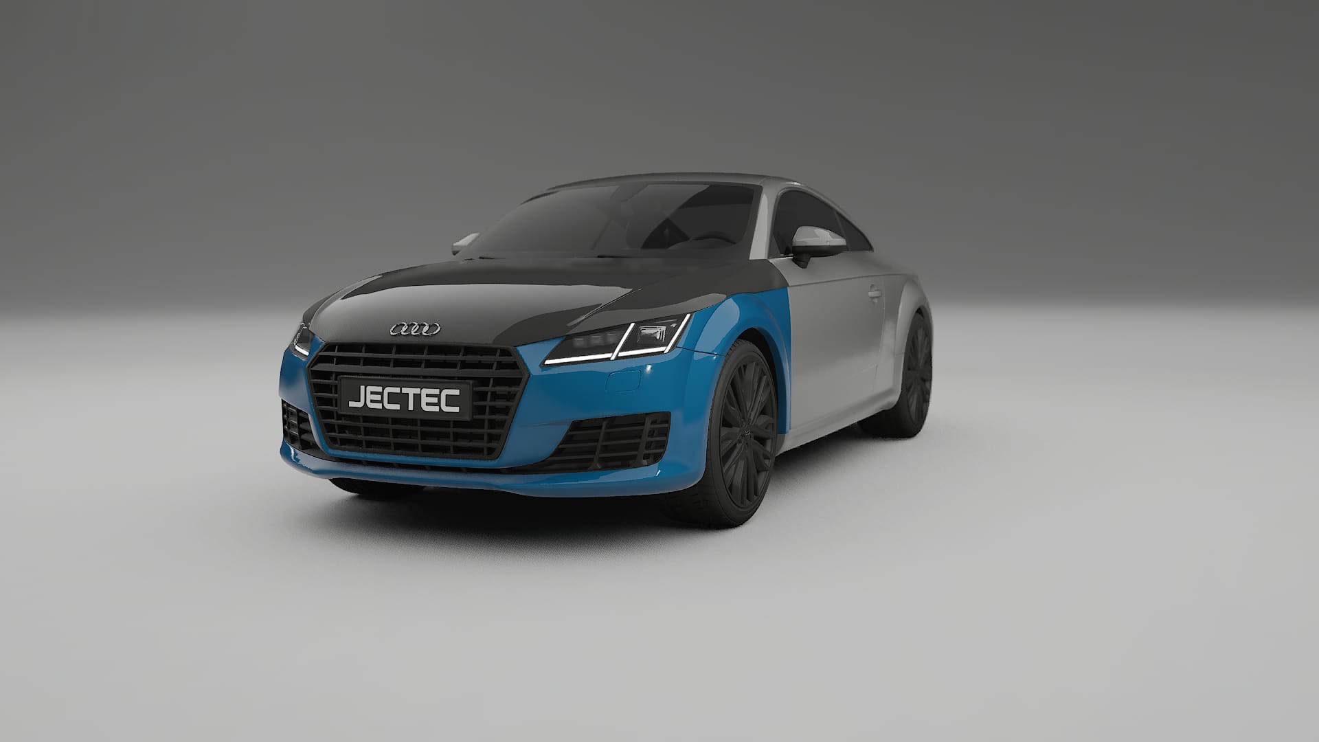 Lakbeschermingsfolie Audi TT coupe 8S prefacelift | CrystalGuard Voorkit met Carbon Motorkap