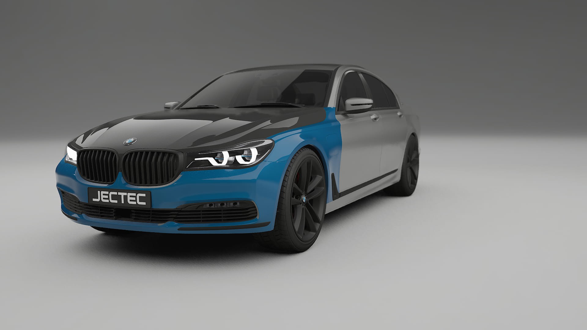 Lakbeschermingsfolie BMW 7 G11 G12 facelift | CrystalGuard Voorkit met Carbon Motorkap