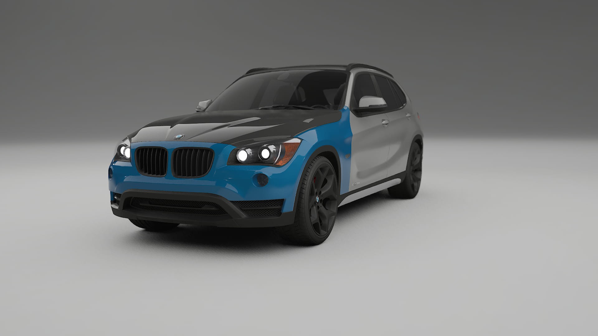 Lakbeschermingsfolie BMW X1 E84 | CrystalGuard Voorkit met Carbon Motorkap
