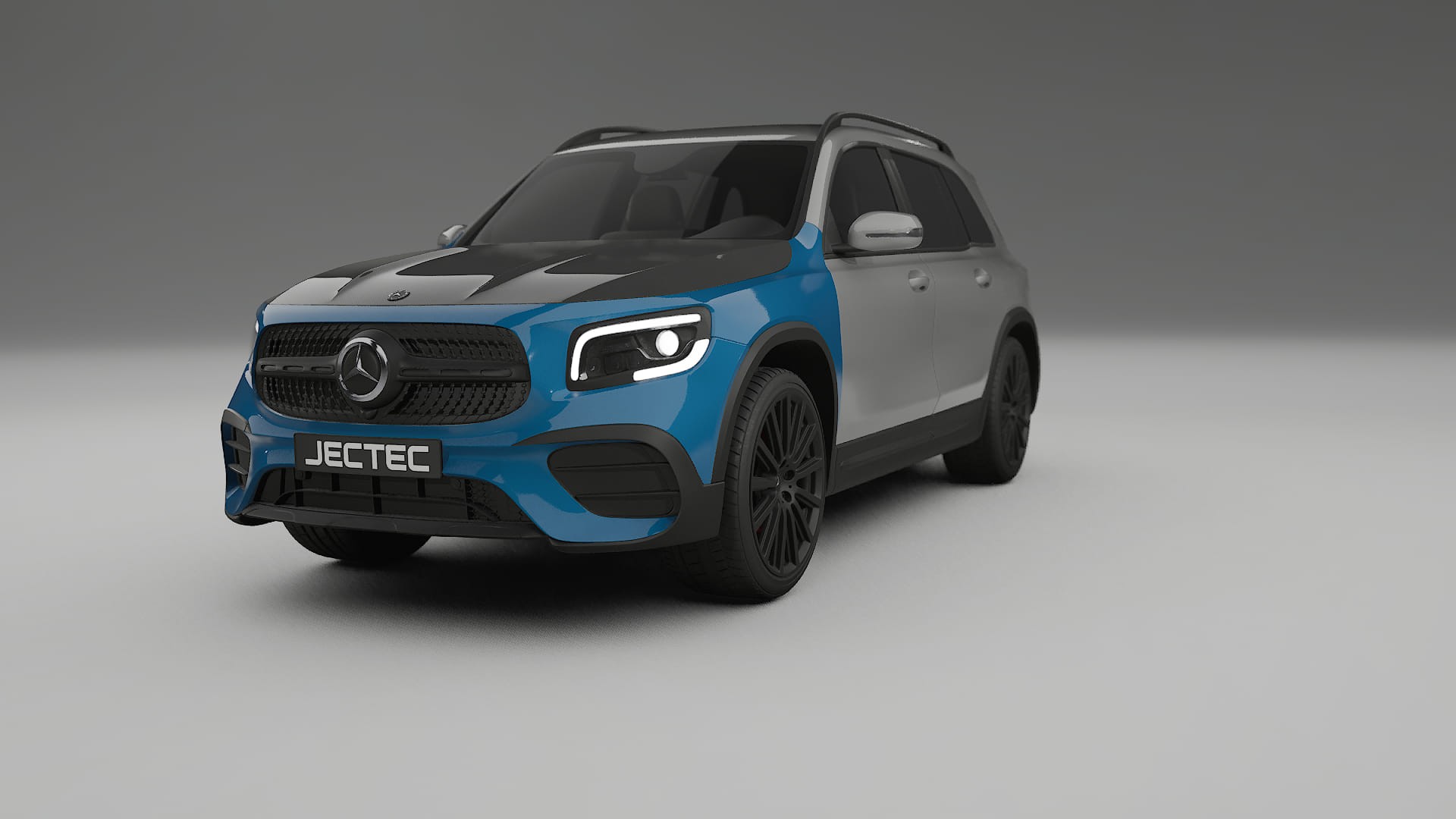 Lakbeschermingsfolie Mercedes AMG GLB | CrystalGuard Voorkit met Carbon Motorkap