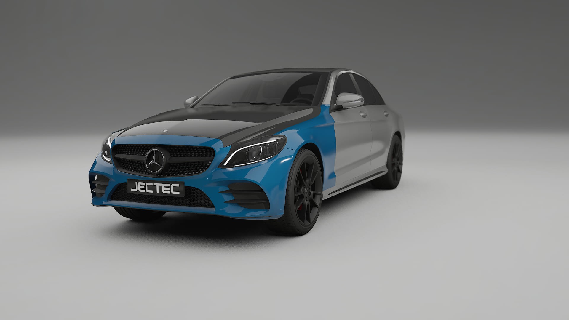 Lakbeschermingsfolie Mercedes C-class W205 AMG sedan | CrystalGuard Voorkit met Carbon Motorkap