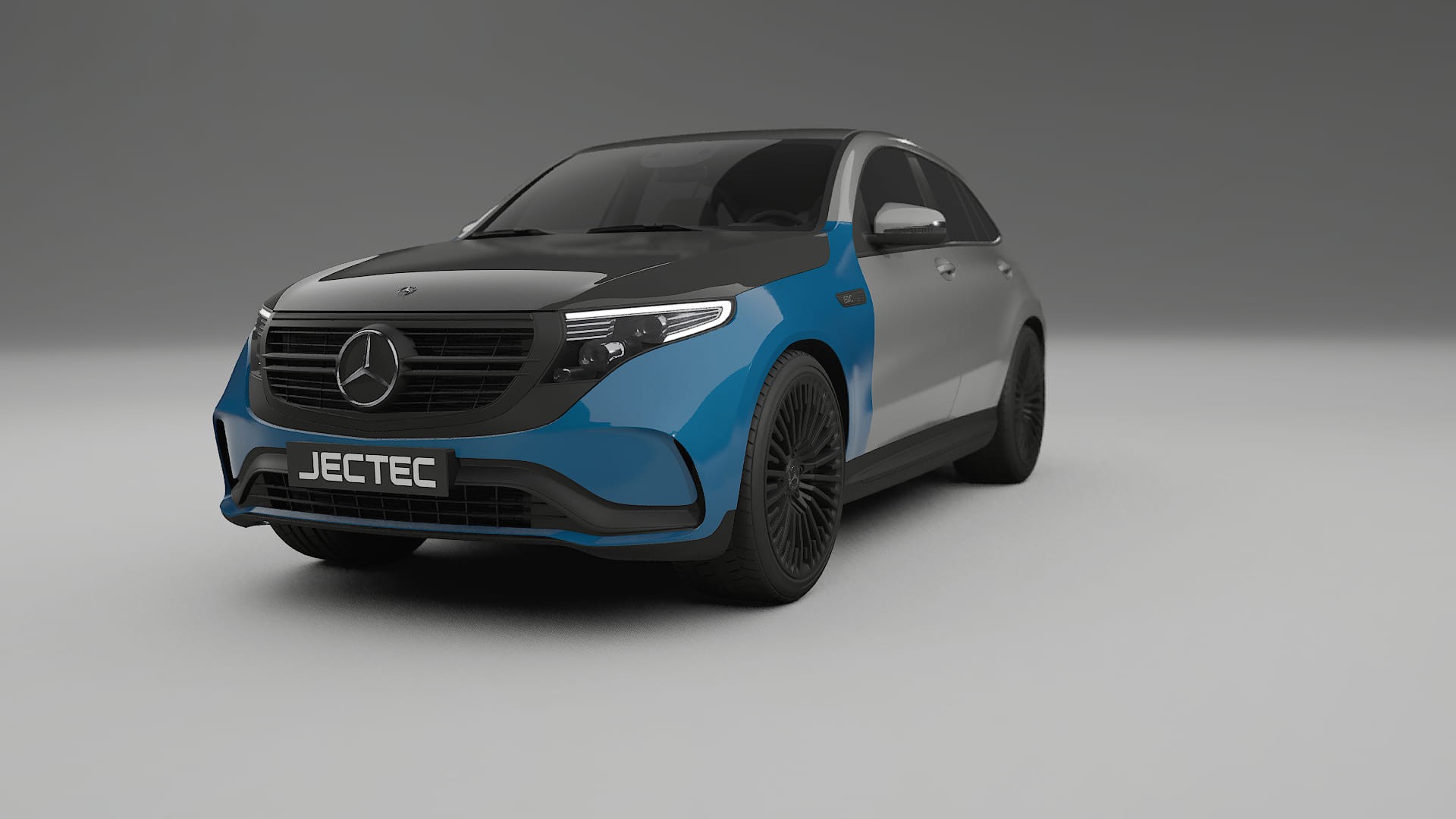Lakbeschermingsfolie Mercedes EQC AMG | CrystalGuard Voorkit met Carbon Motorkap