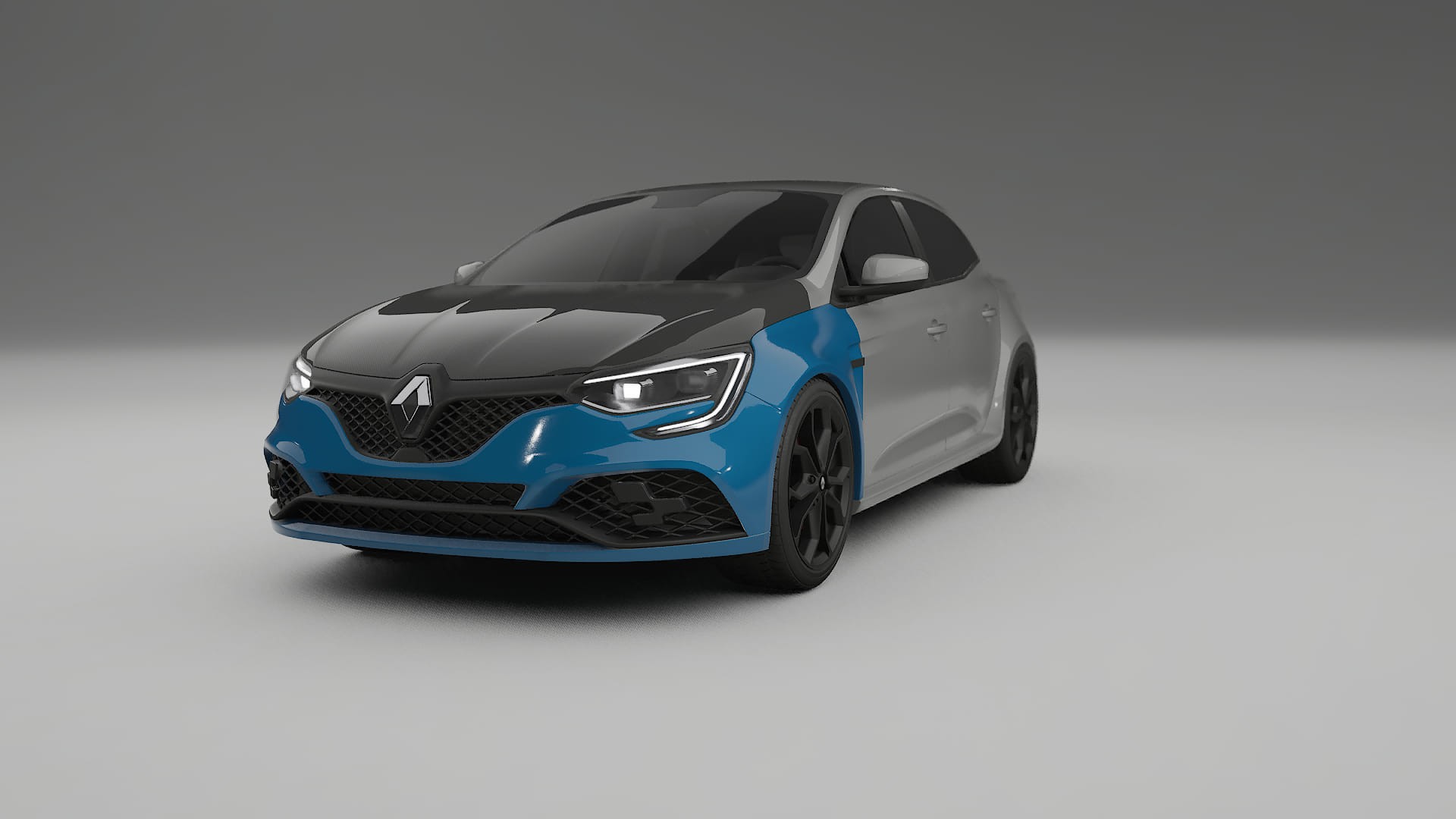 Lakbeschermingsfolie Renault Megane RS IV | CrystalGuard Voorkit met Carbon Motorkap