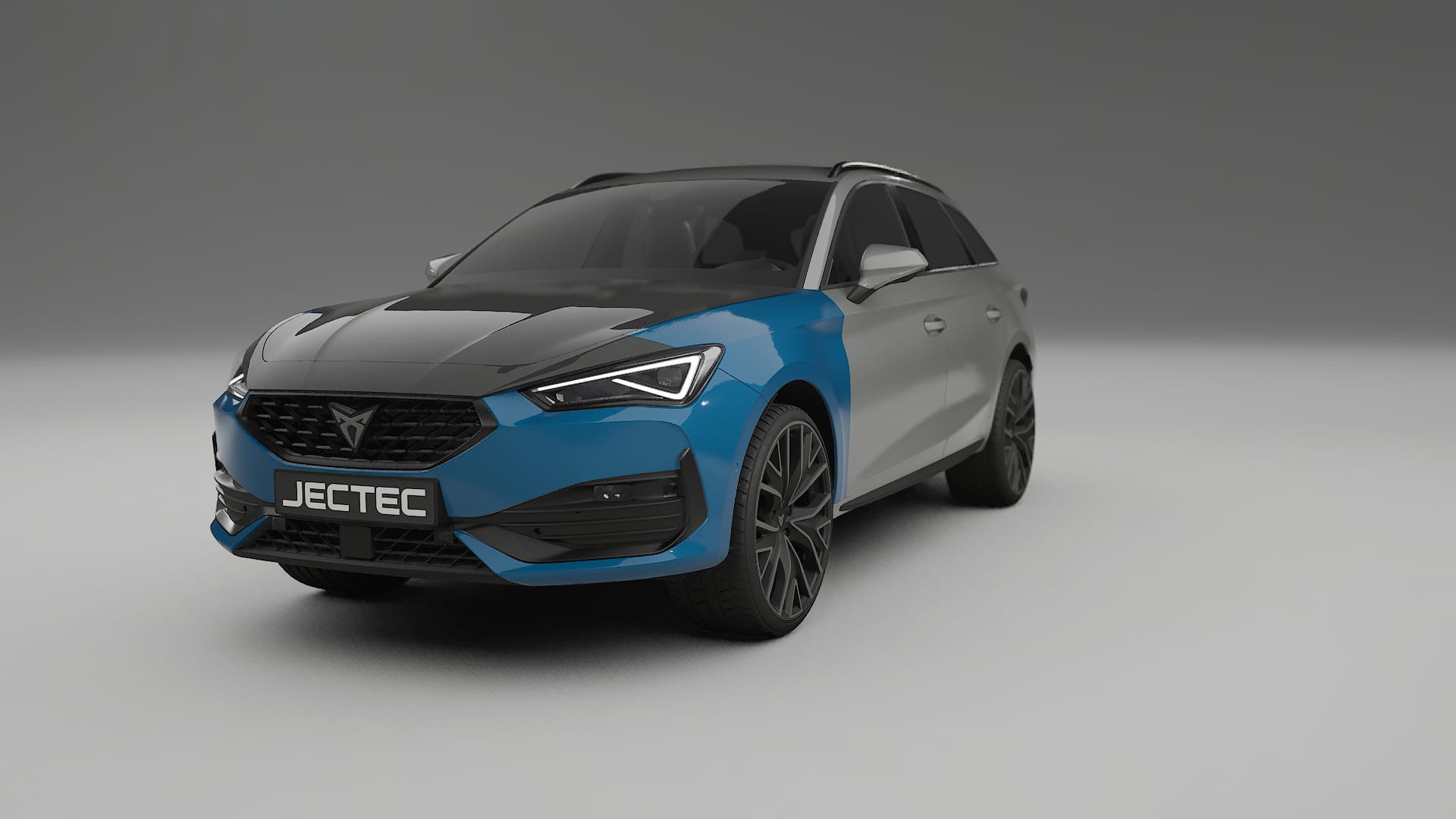 Lakbeschermingsfolie Seat Leon Cupra KL | CrystalGuard Voorkit met Carbon Motorkap