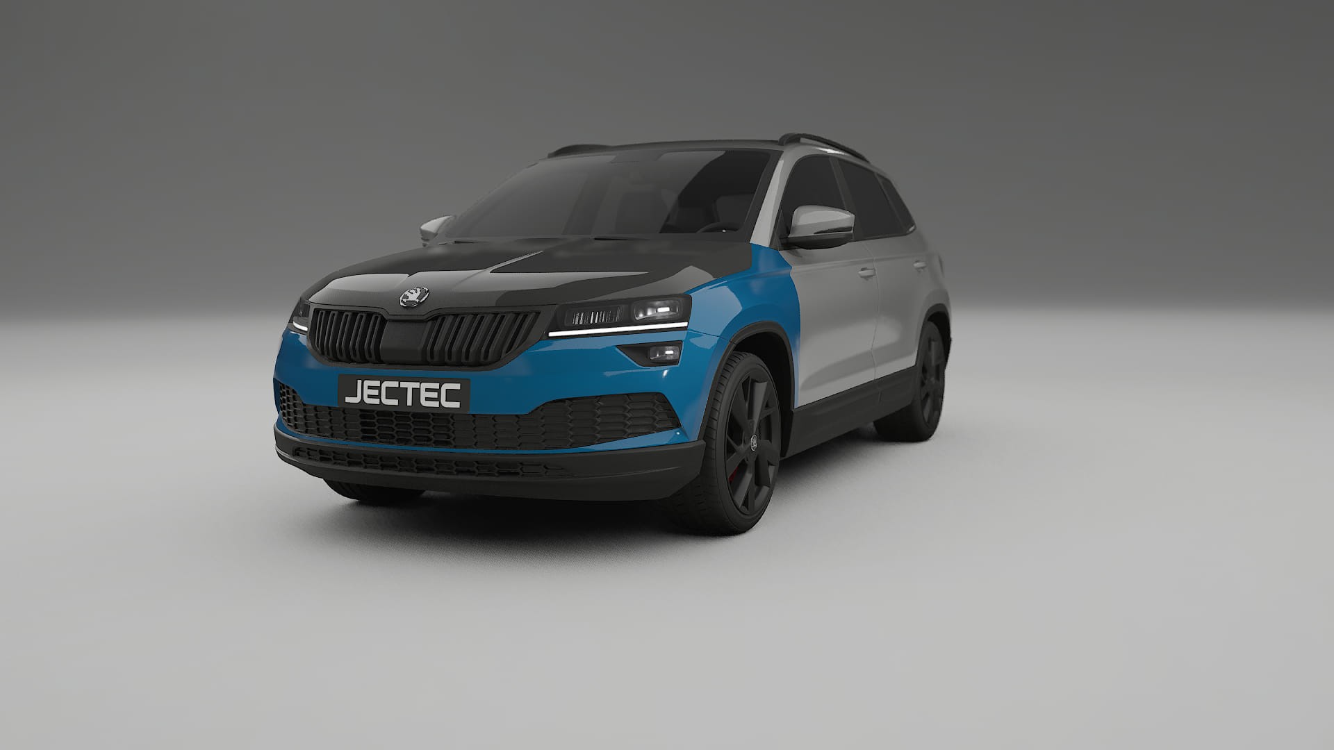 Lakbeschermingsfolie Škoda Karoq NU7 | CrystalGuard Voorkit met Carbon Motorkap