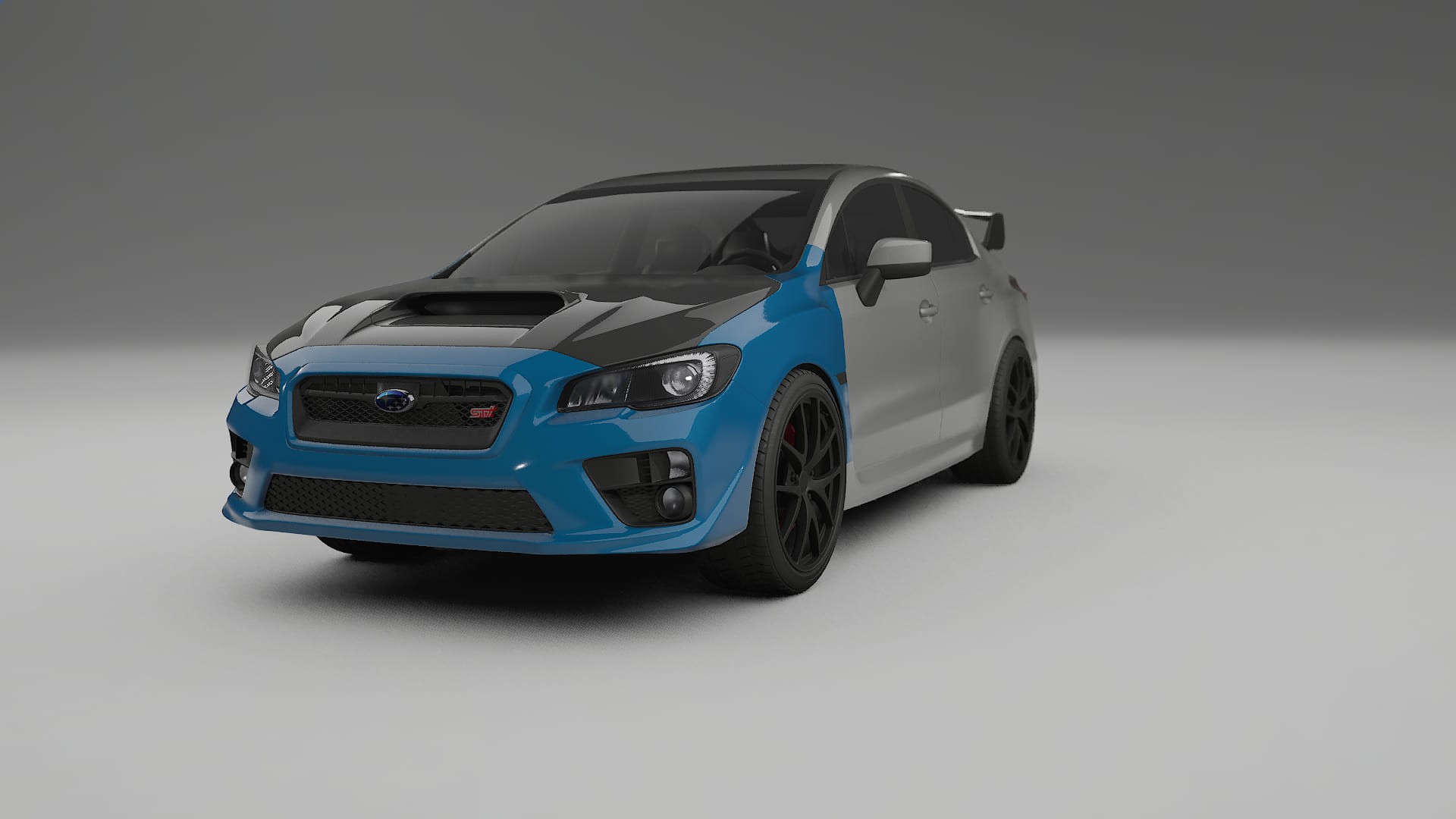 Lakbeschermingsfolie Subaru Impreza WRX Sti VA prefacelift | CrystalGuard Voorkit met Carbon Motorkap