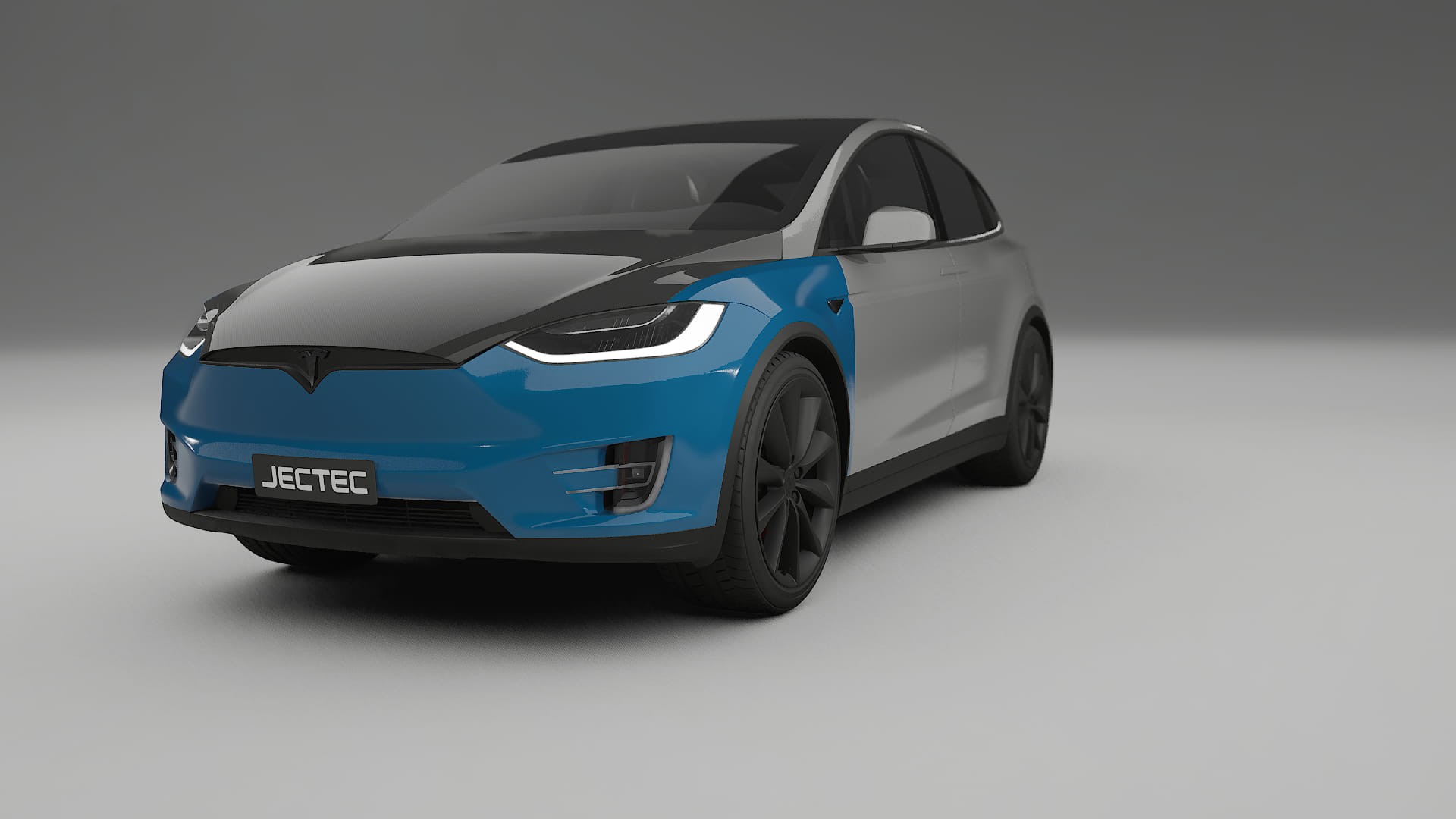 Lakbeschermingsfolie Tesla Model X | CrystalGuard Voorkit met Carbon Motorkap