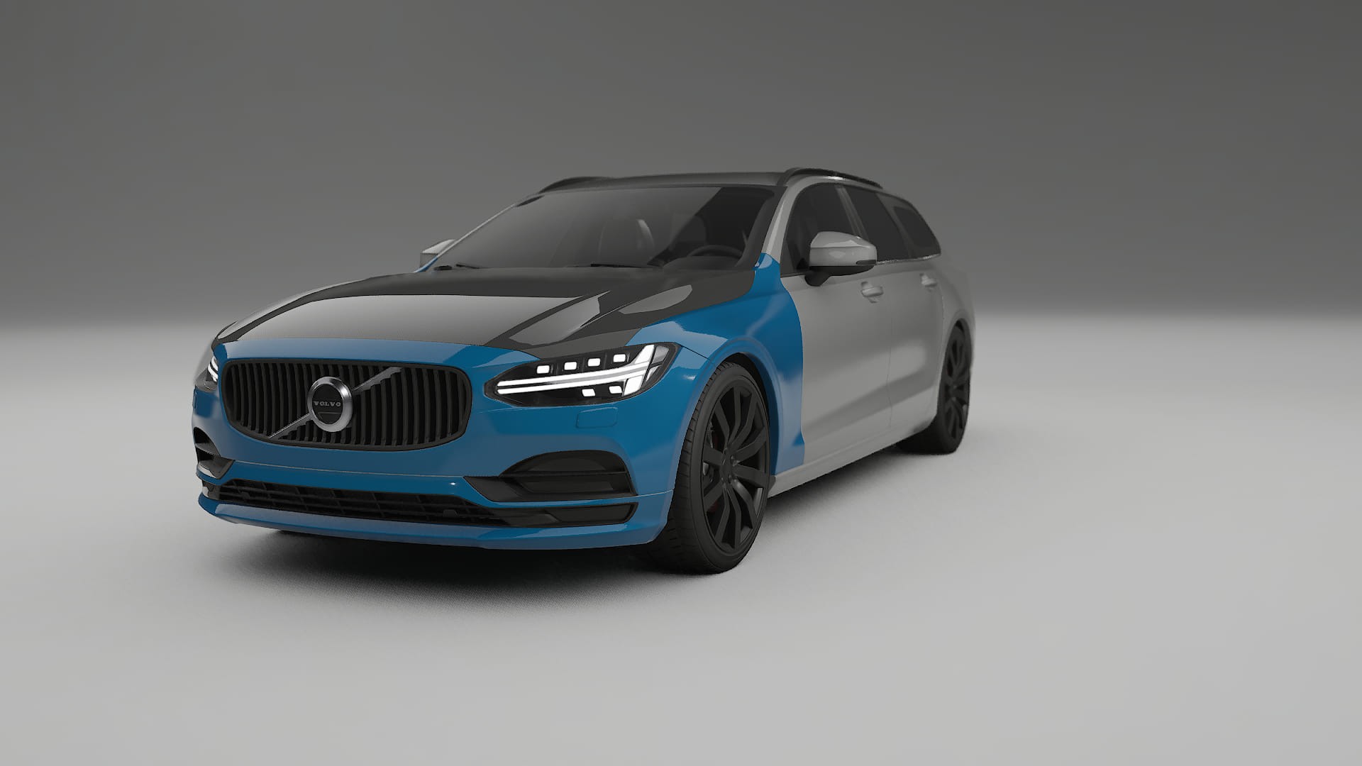 Lakbeschermingsfolie Volvo V90 P5 | CrystalGuard Voorkit met Carbon Motorkap