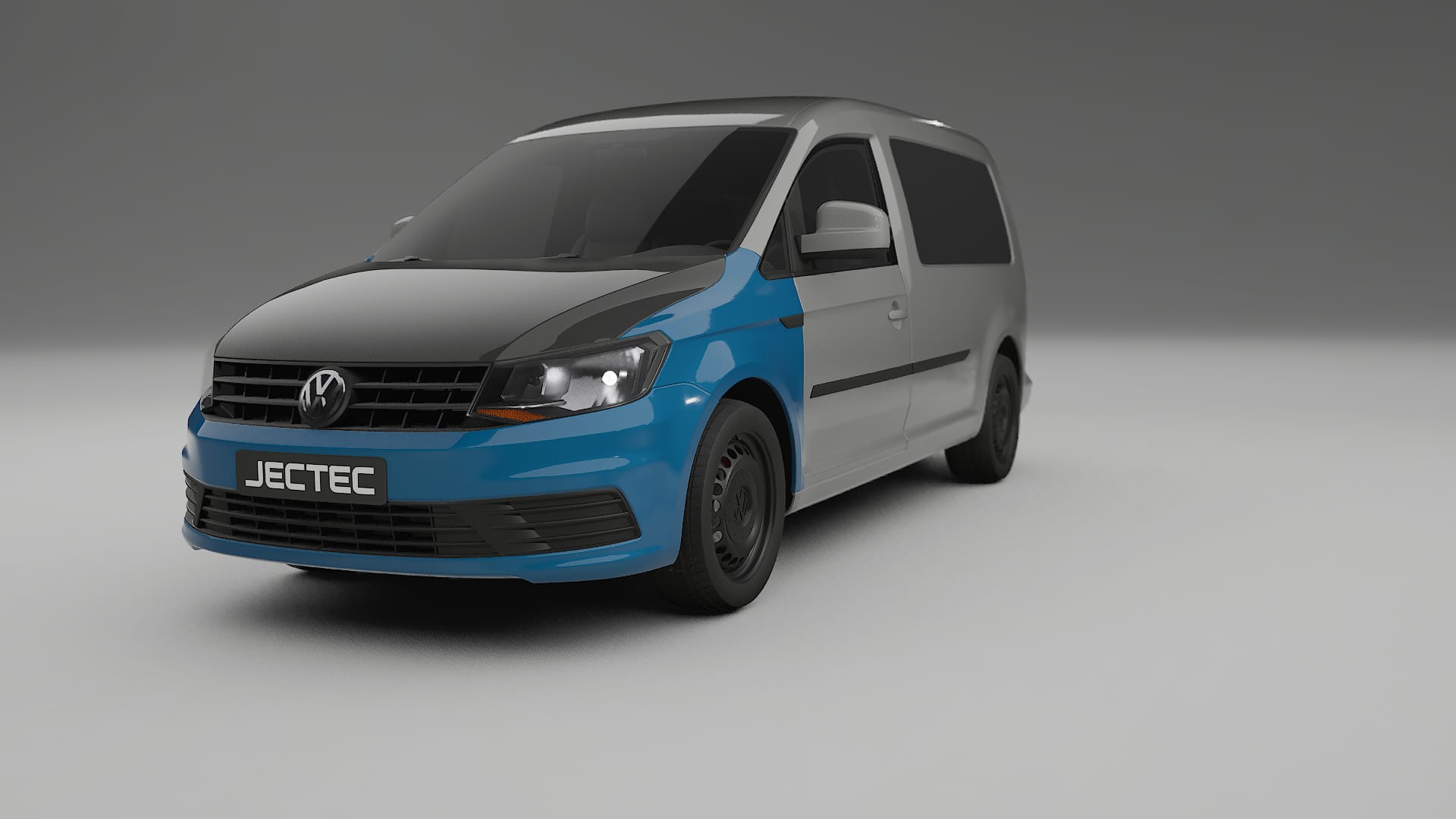 Lakbeschermingsfolie VW Caddy Maxi SB | CrystalGuard Voorkit met Carbon Motorkap