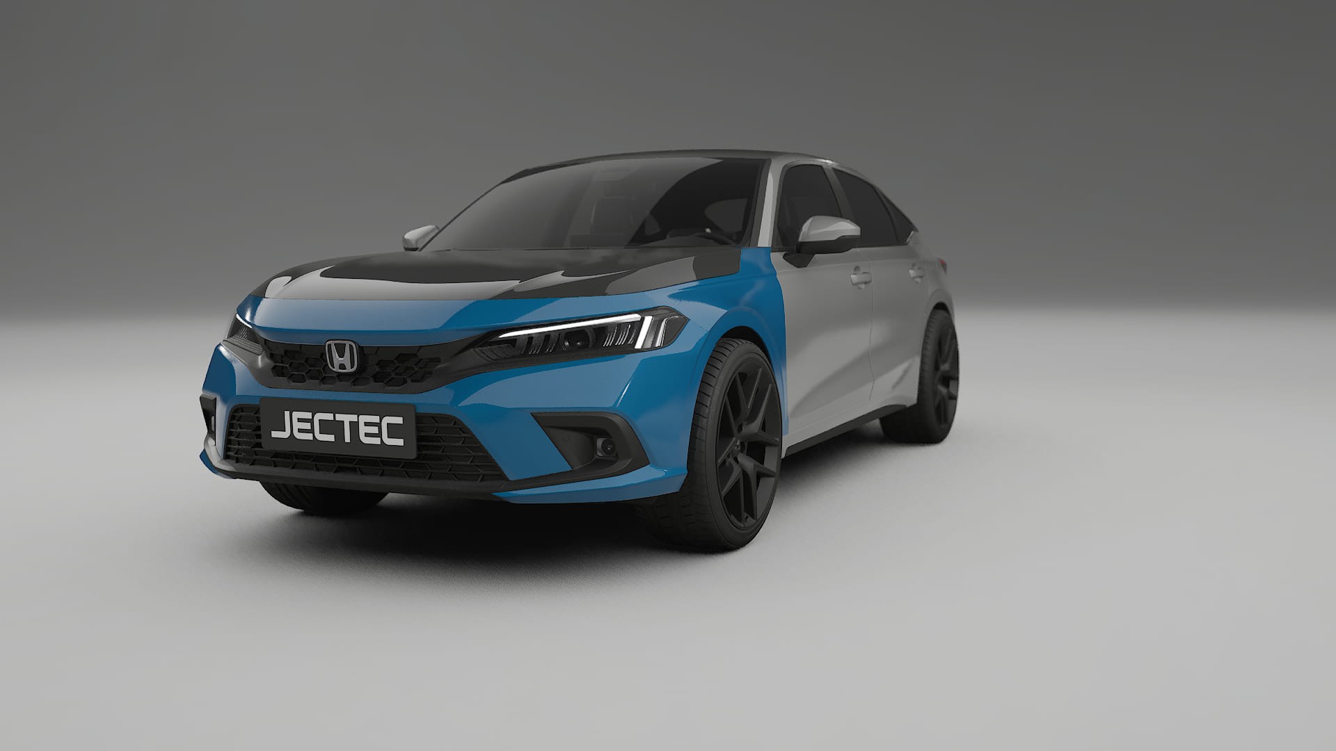 Lakbeschermingsfolie Honda Civic hatchback | CrystalGuard Voorkit met Carbon Motorkap