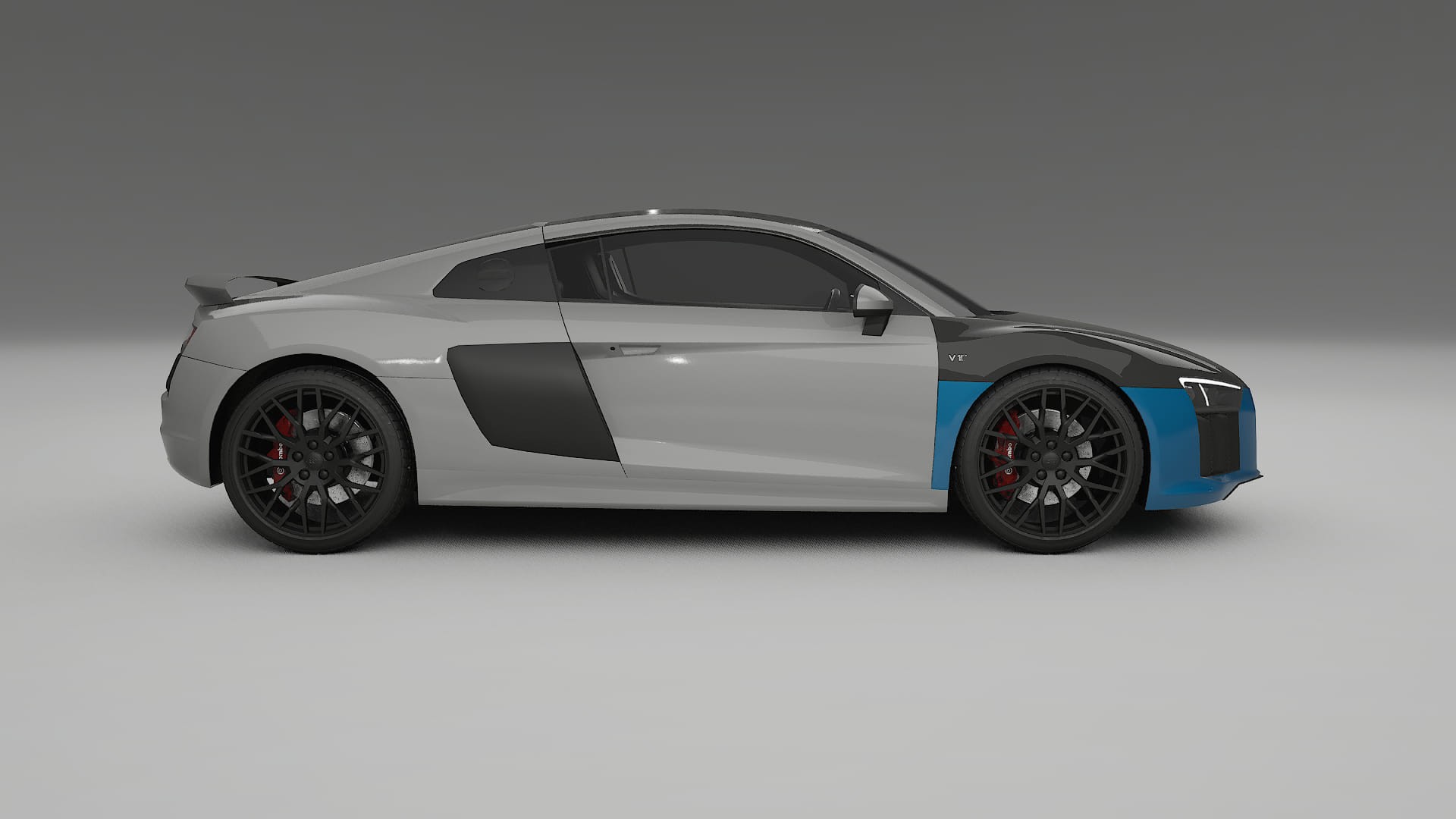 Lakbeschermingsfolie Audi R8 typ-4S prefacelift | CrystalGuard Voorkit met Carbon Motorkap