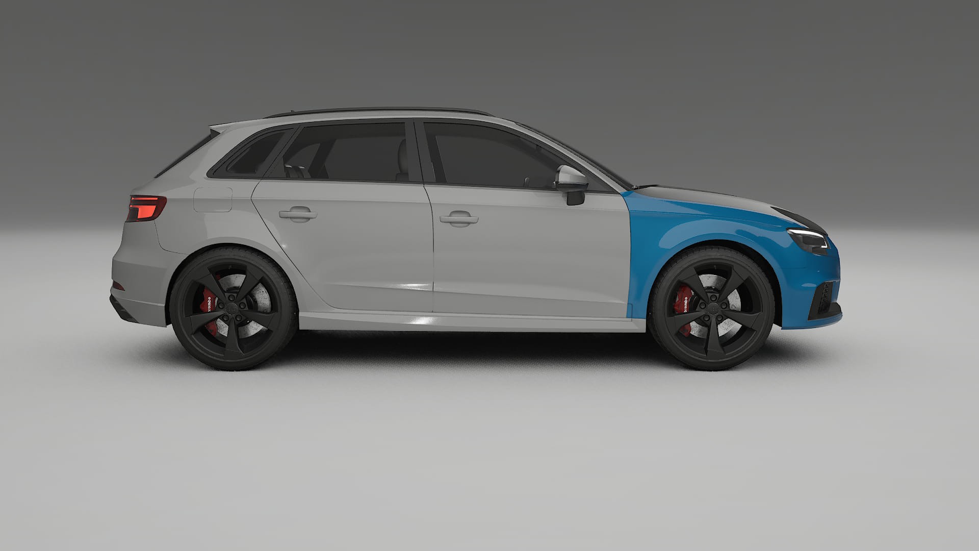 Lakbeschermingsfolie Audi RS3 Sportback 8V facelift | CrystalGuard Voorkit met Carbon Motorkap