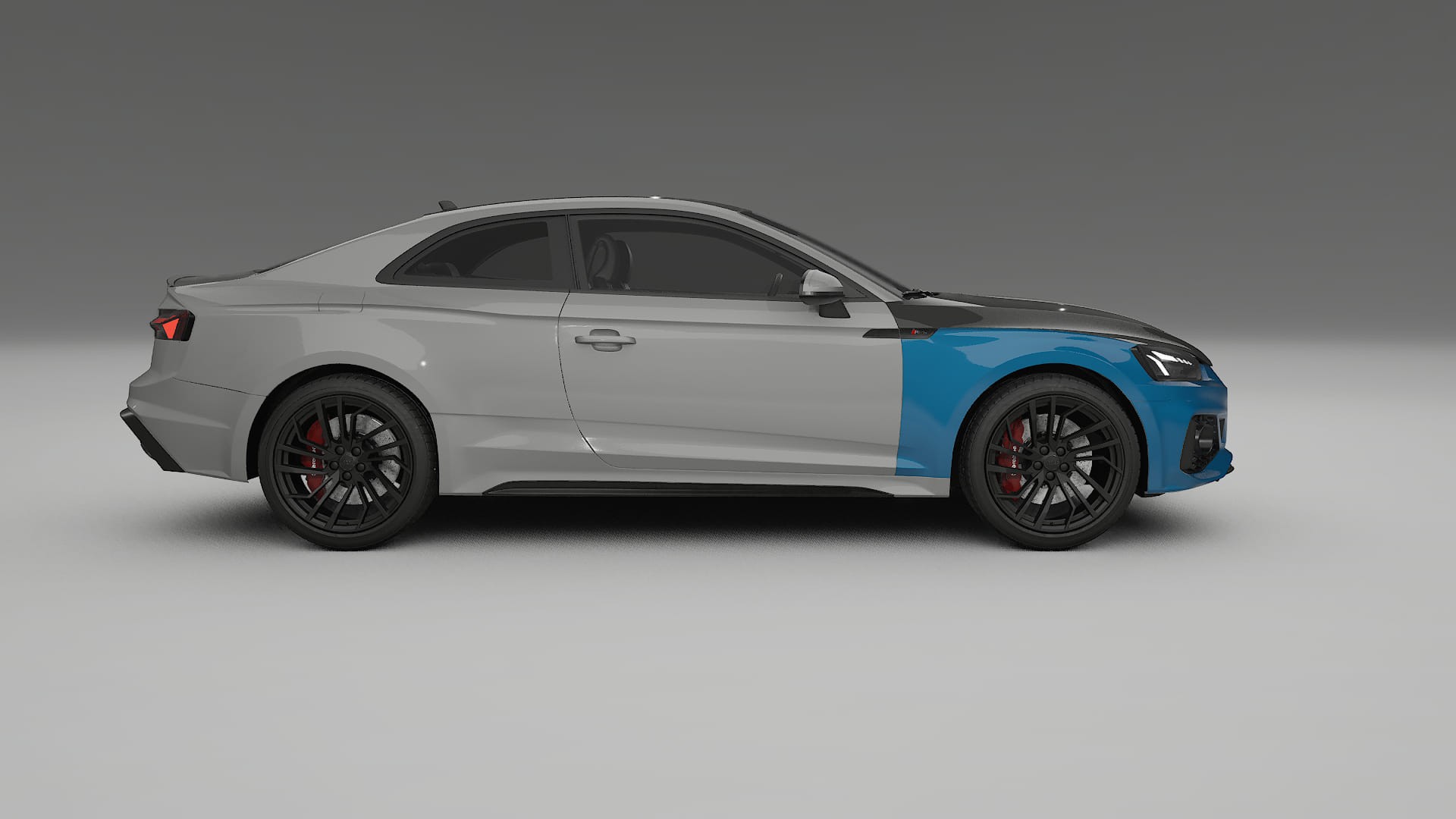 Lakbeschermingsfolie Audi RS5 coupe B9 facelift | CrystalGuard Voorkit met Carbon Motorkap