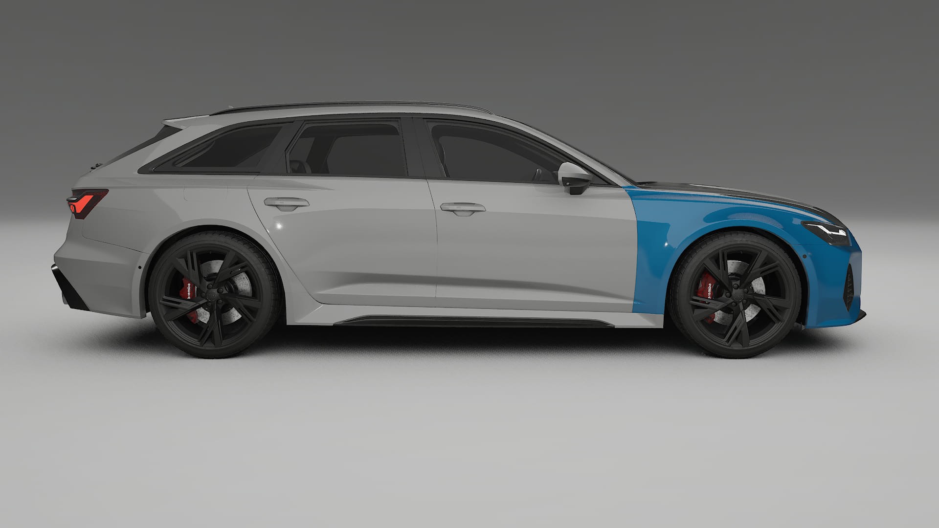 Lakbeschermingsfolie Audi RS6 Avant C8 facelift | CrystalGuard Voorkit met Carbon Motorkap