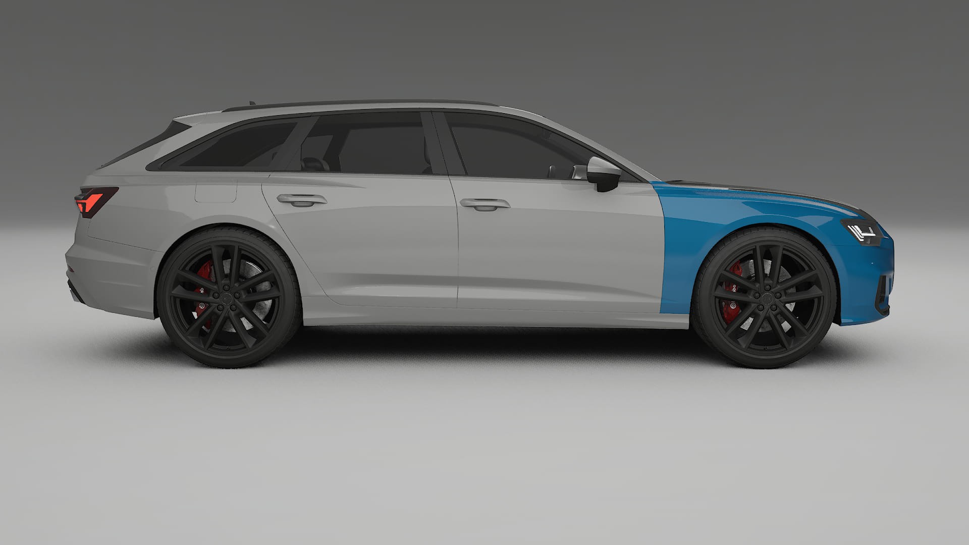 Lakbeschermingsfolie Audi S6 Avant prefacelift C8 | CrystalGuard Voorkit met Carbon Motorkap