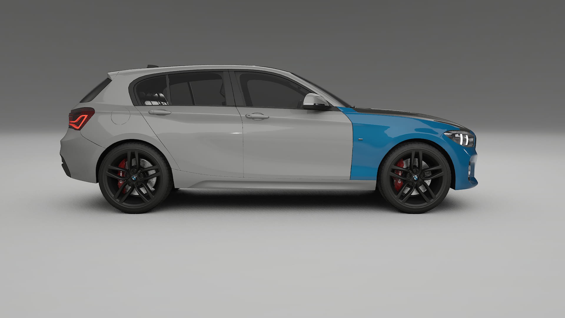 Lakbeschermingsfolie BMW 1 F20 facelift | CrystalGuard Voorkit met Carbon Motorkap