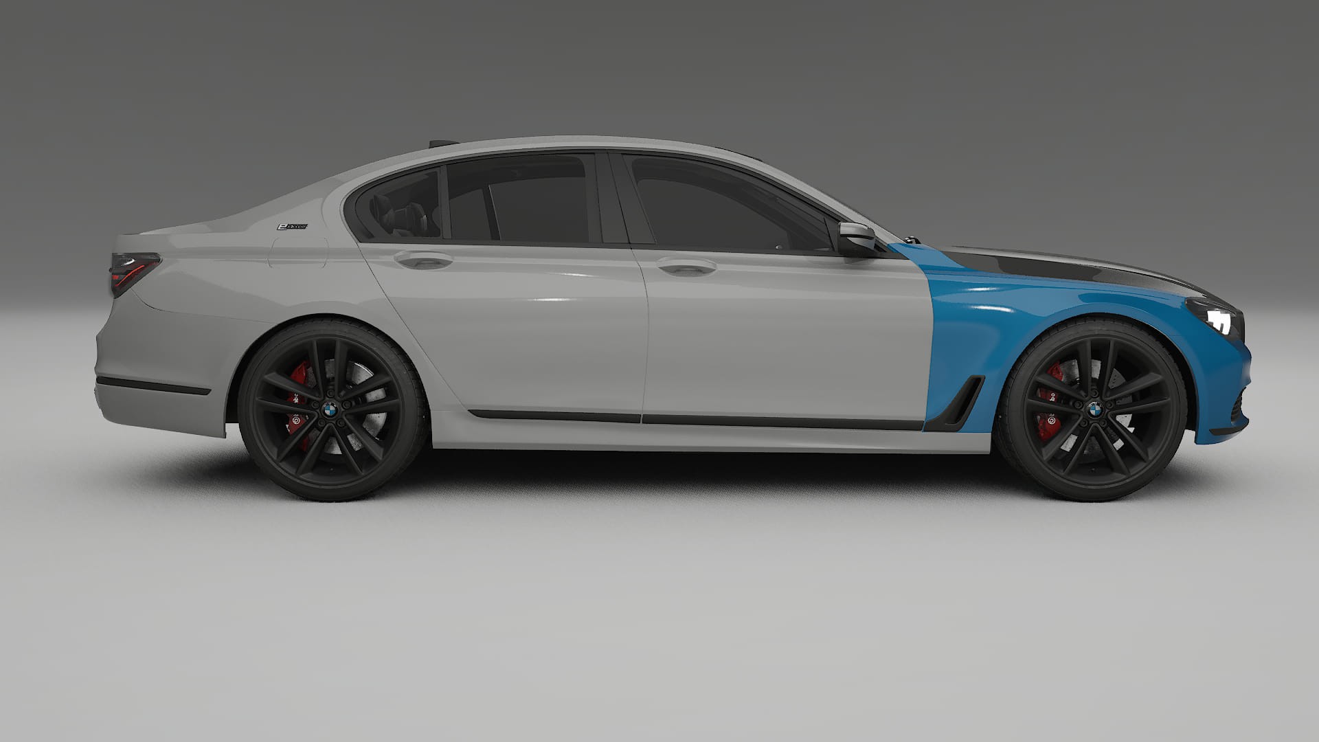 Lakbeschermingsfolie BMW 7 G11 G12 facelift | CrystalGuard Voorkit met Carbon Motorkap