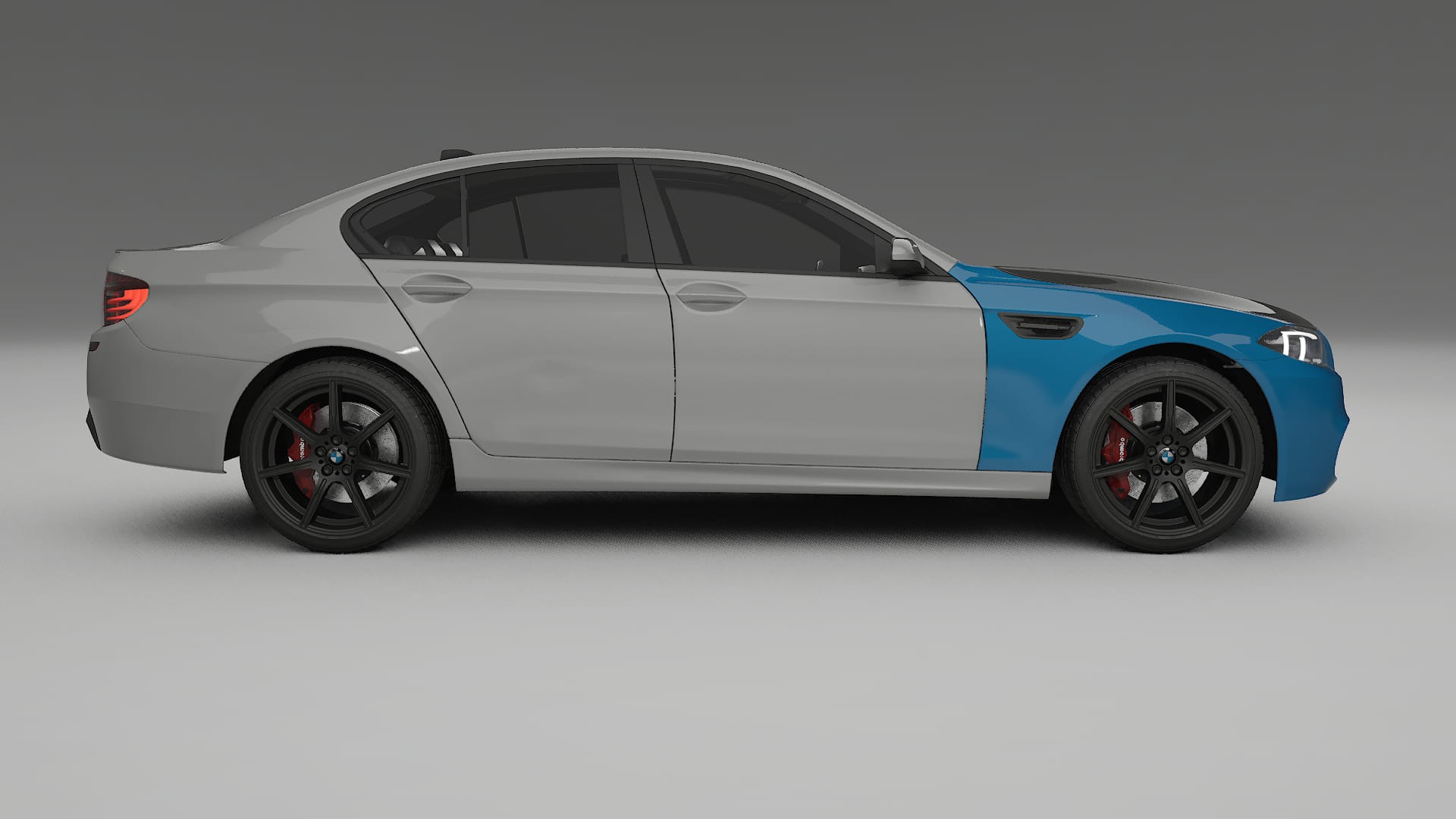 Lakbeschermingsfolie BMW M5 F10 | CrystalGuard Voorkit met Carbon Motorkap