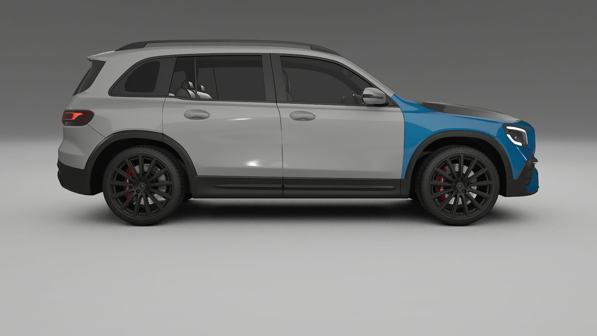 Lakbeschermingsfolie Mercedes AMG GLB | CrystalGuard Voorkit met Carbon Motorkap