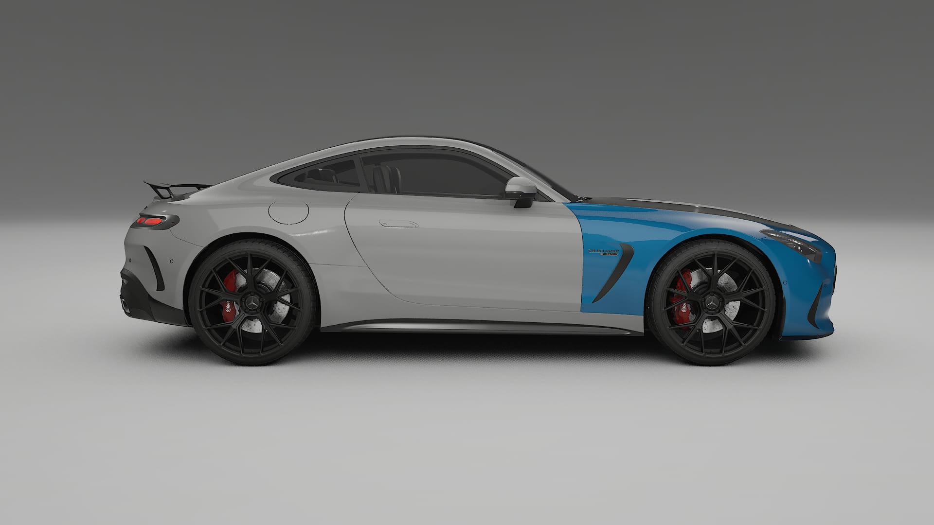 Lakbeschermingsfolie Mercedes AMG GT coupe C192 | CrystalGuard Voorkit met Carbon Motorkap