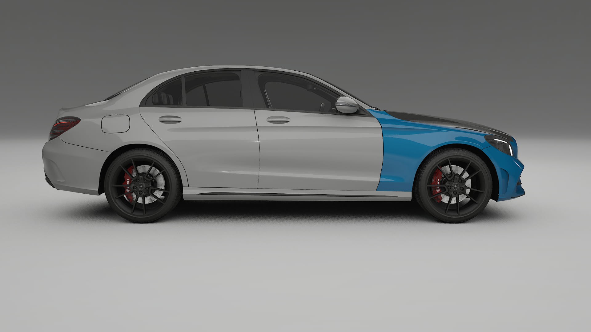 Lakbeschermingsfolie Mercedes C-class W205 AMG sedan | CrystalGuard Voorkit met Carbon Motorkap