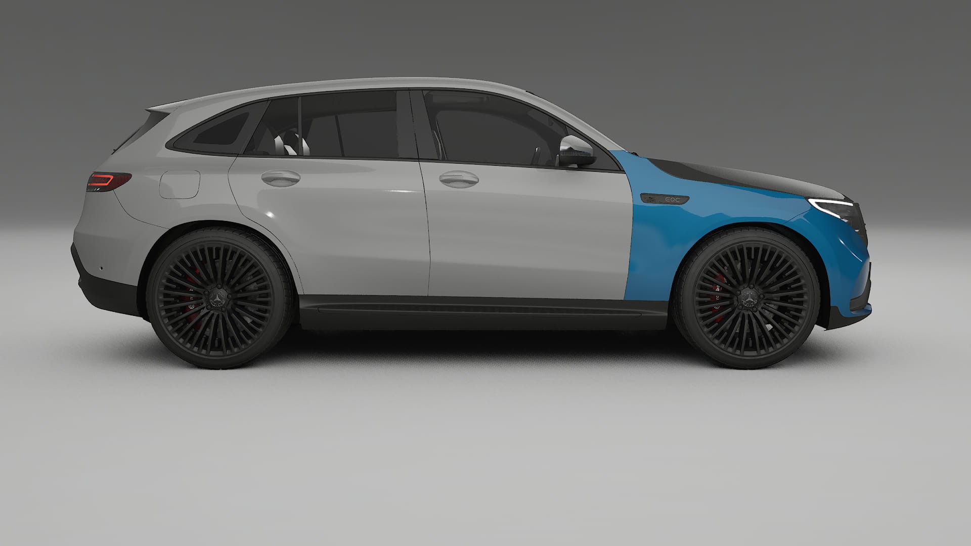 Lakbeschermingsfolie Mercedes EQC AMG | CrystalGuard Voorkit met Carbon Motorkap