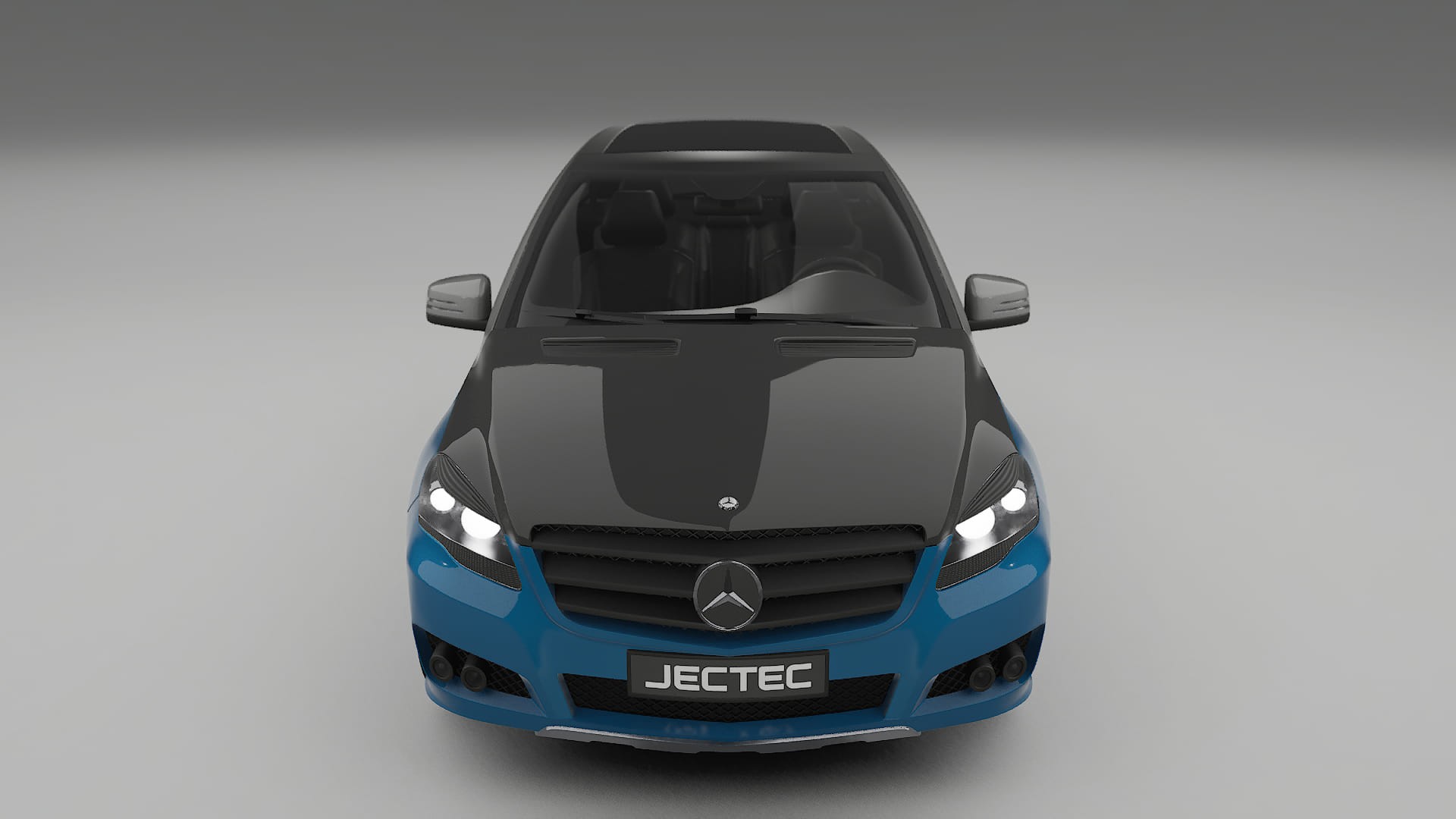 Lakbeschermingsfolie Mercedes R-class W251 facelift | CrystalGuard Voorkit met Carbon Motorkap