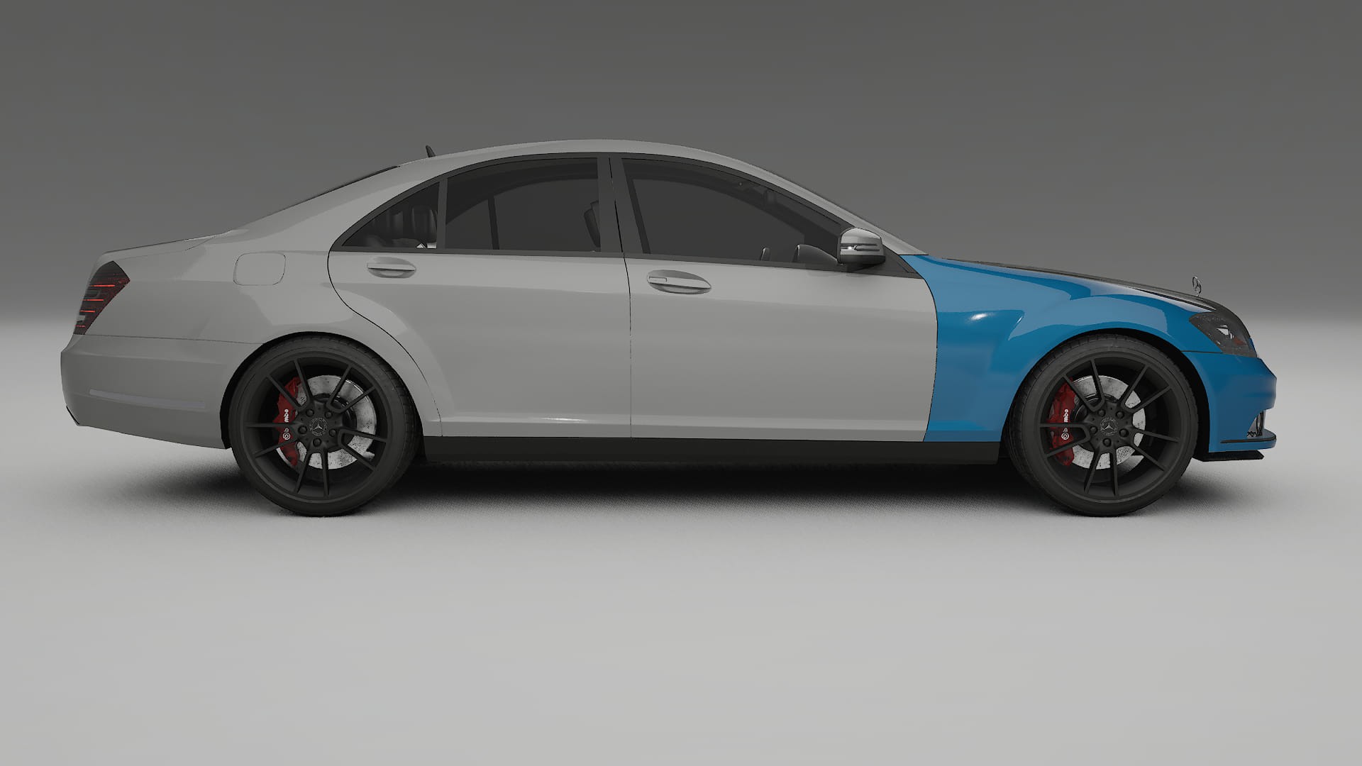 Lakbeschermingsfolie Mercedes S-class W221 facelift | CrystalGuard Voorkit met Carbon Motorkap 2
