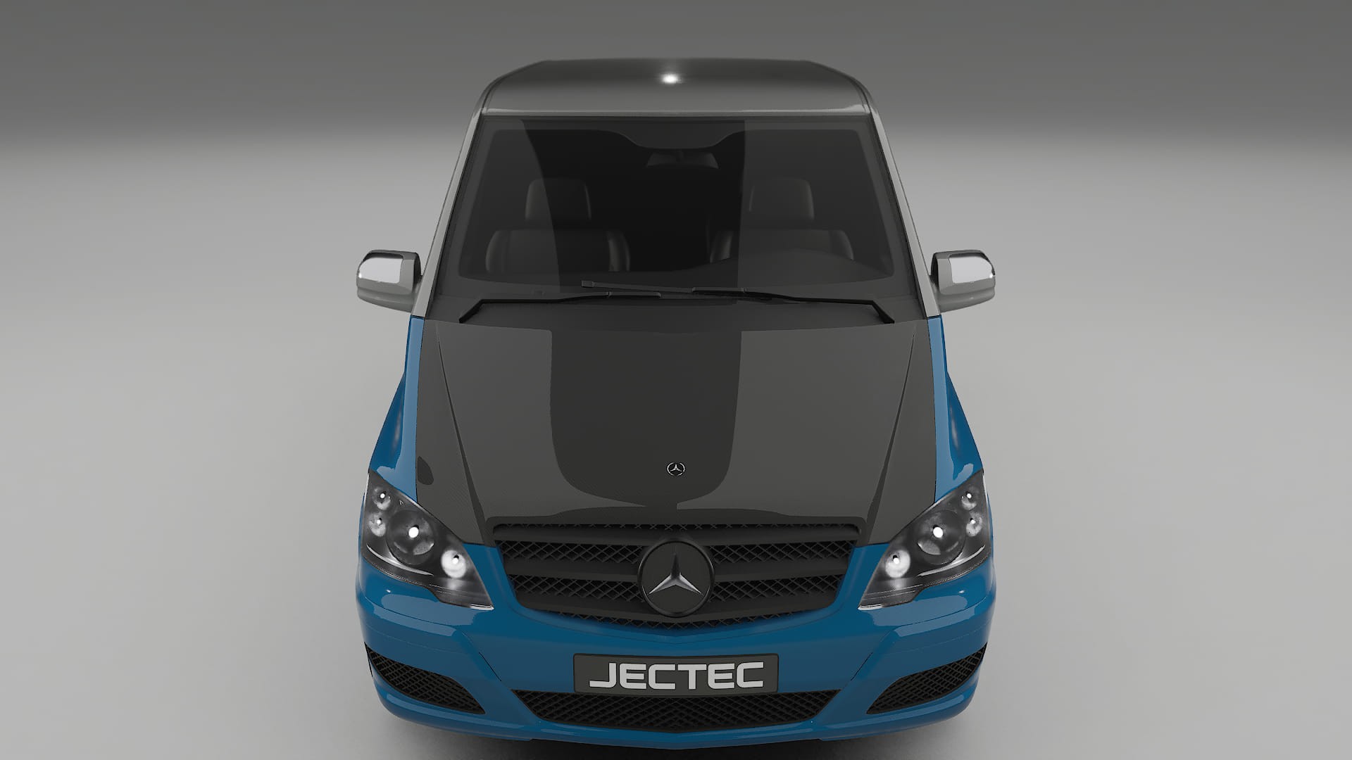 Lakbeschermingsfolie Mercedes Viano Extra lang W439 Facelift | CrystalGuard Voorkit met Carbon Motorkap