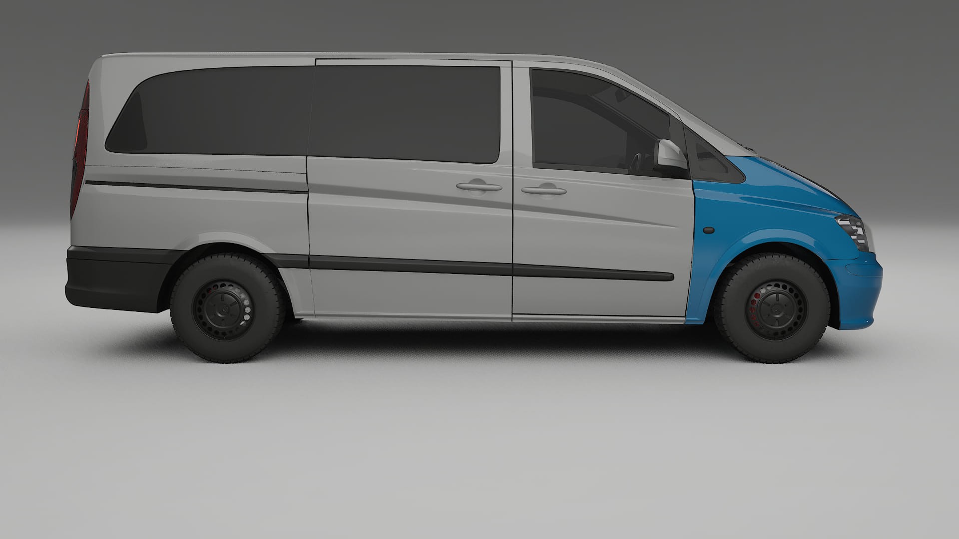 Lakbeschermingsfolie Mercedes Vito Kort W639 facelift | CrystalGuard Voorkit met Carbon Motorkap