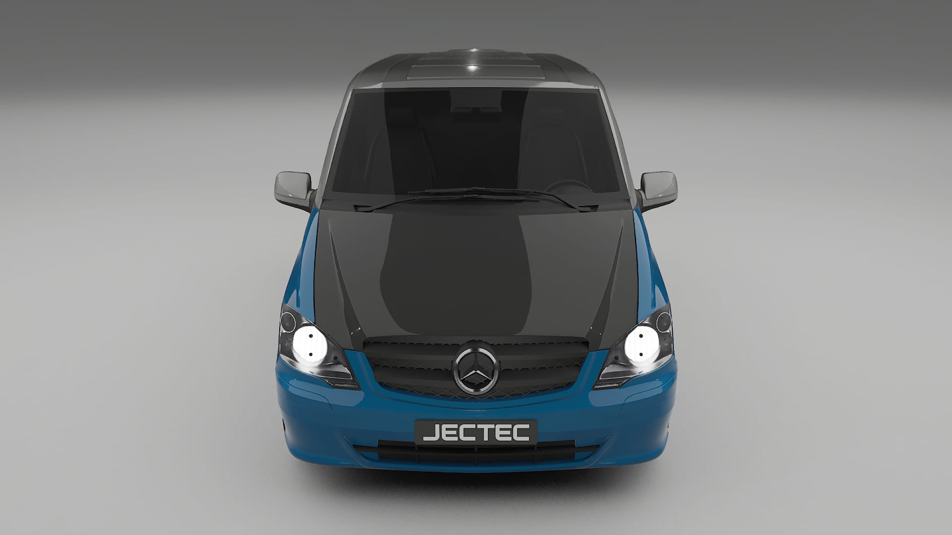 Lakbeschermingsfolie Mercedes Vito Kort W639 facelift | CrystalGuard Voorkit met Carbon Motorkap