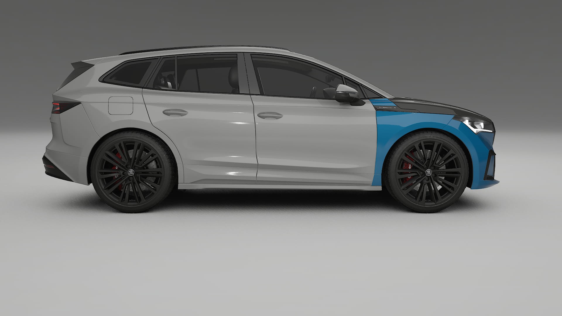 Lakbeschermingsfolie Škoda Enyaq MEB | CrystalGuard Voorkit met Carbon Motorkap