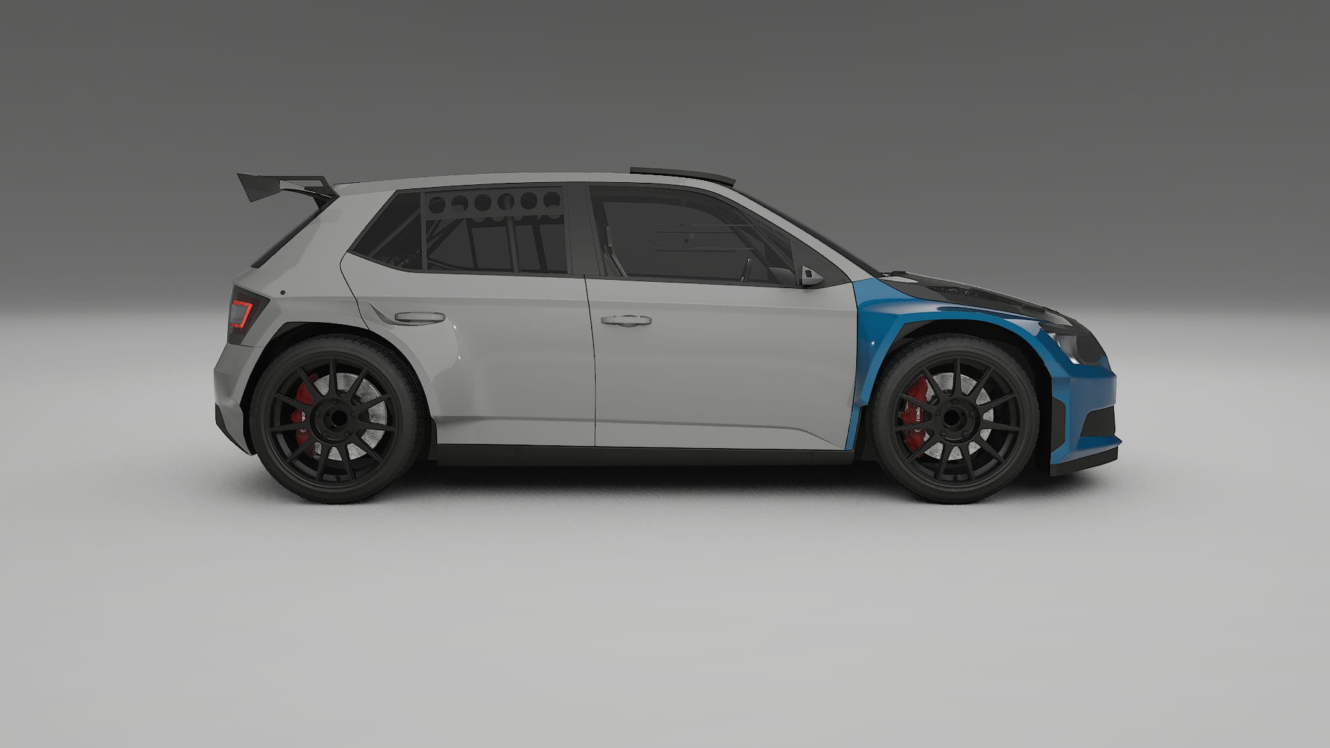 Lakbeschermingsfolie Škoda Fabia R5 6V | CrystalGuard Voorkit met Carbon Motorkap 2
