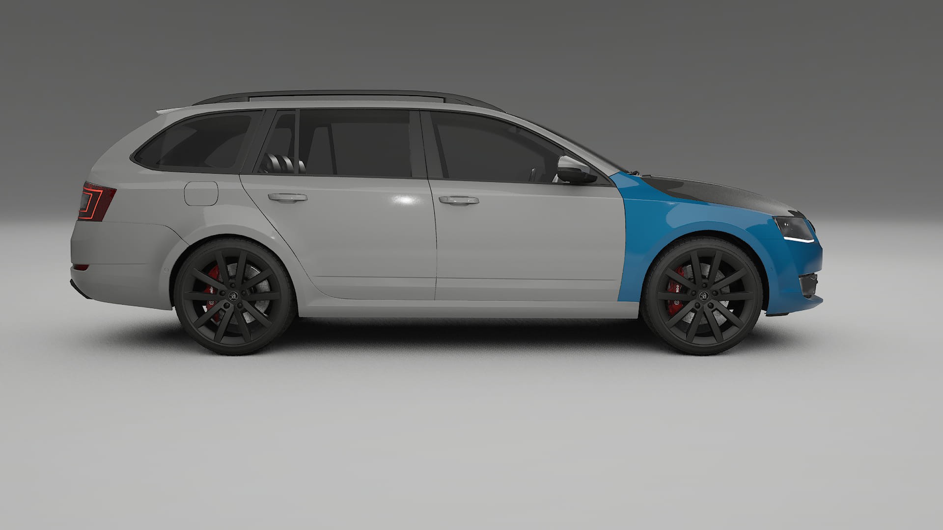 Lakbeschermingsfolie Škoda Octavia stationwagen 5E | CrystalGuard Voorkit met Carbon Motorkap