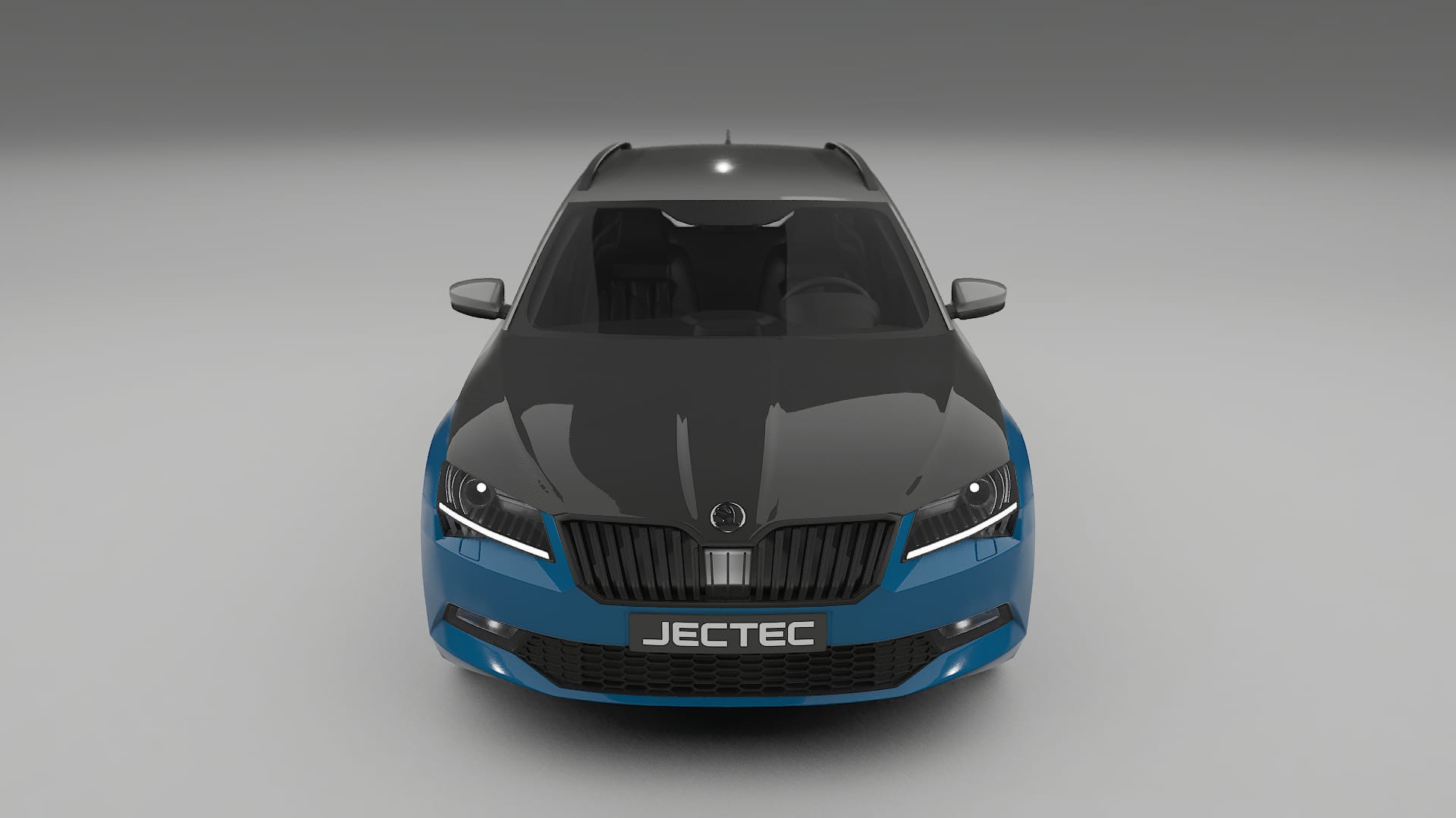 Lakbeschermingsfolie Škoda Superb B8 | CrystalGuard Voorkit met Carbon Motorkap