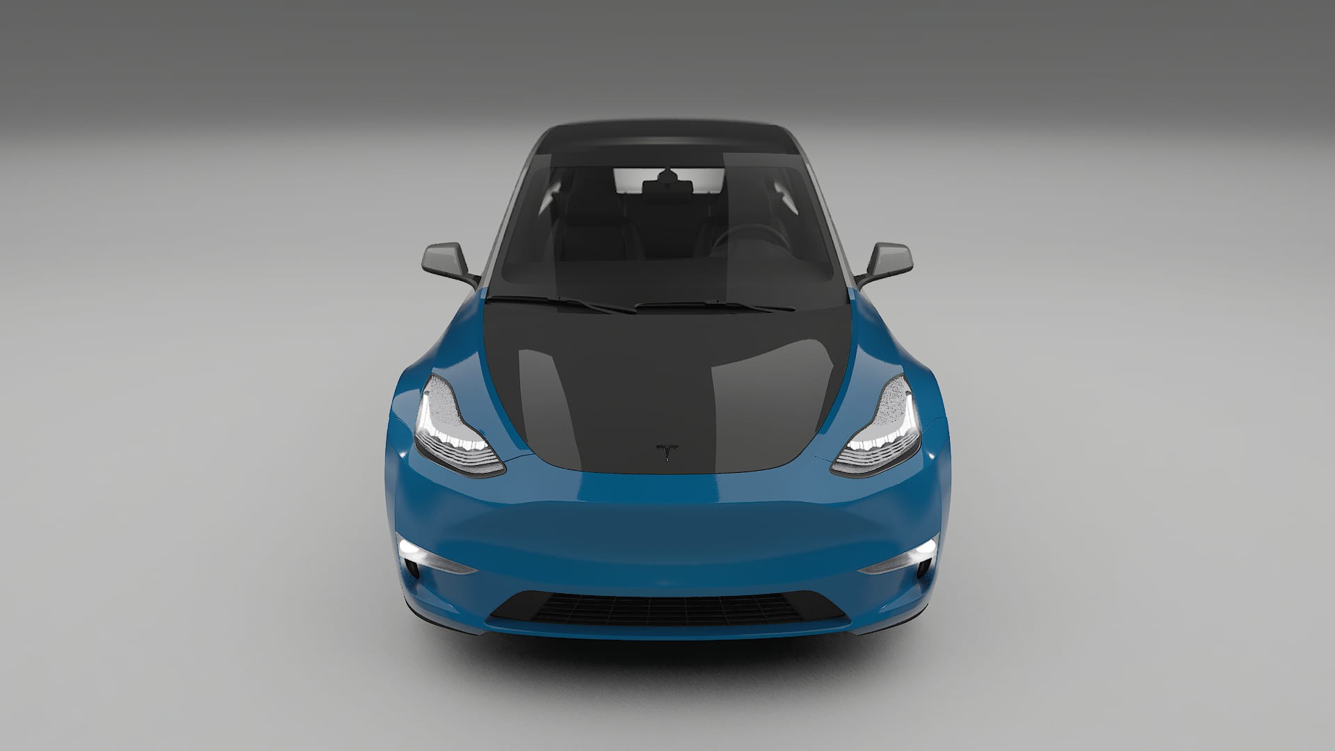 Lakbeschermingsfolie Tesla Model Y | CrystalGuard Voorkit met Carbon Motorkap