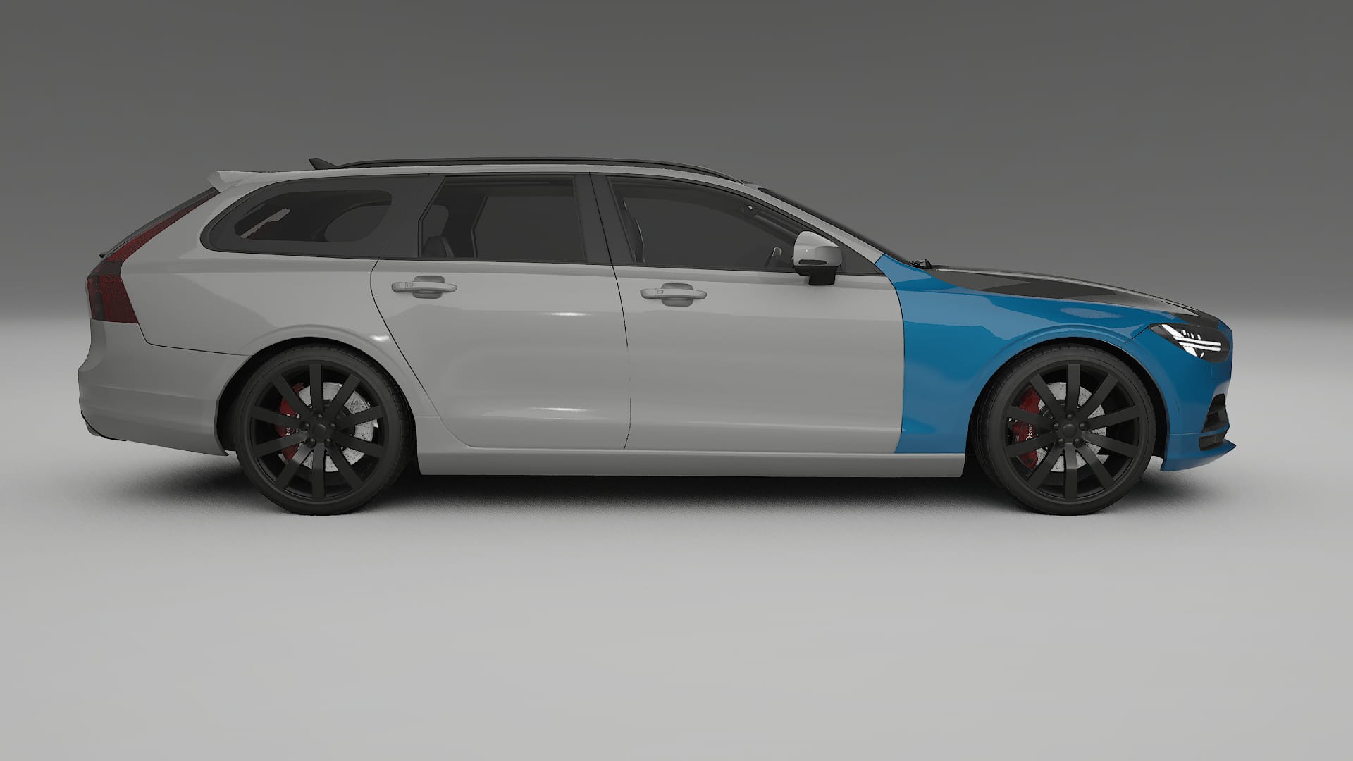 Lakbeschermingsfolie Volvo V90 P5 | CrystalGuard Voorkit met Carbon Motorkap
