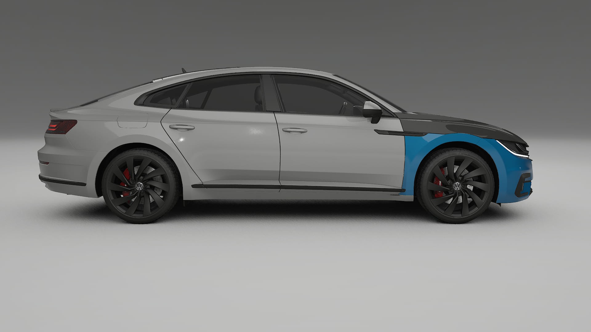 Lakbeschermingsfolie VW Arteon R 3H prefacelift | CrystalGuard Voorkit met Carbon Motorkap