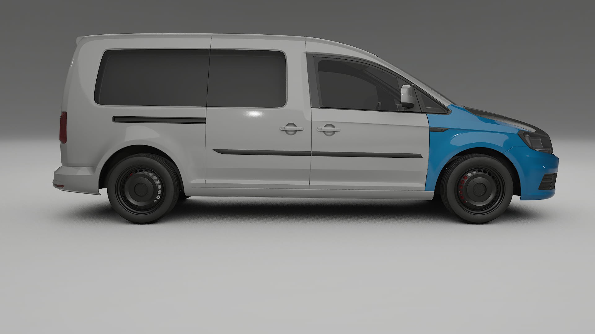 Lakbeschermingsfolie VW Caddy Maxi SB | CrystalGuard Voorkit met Carbon Motorkap