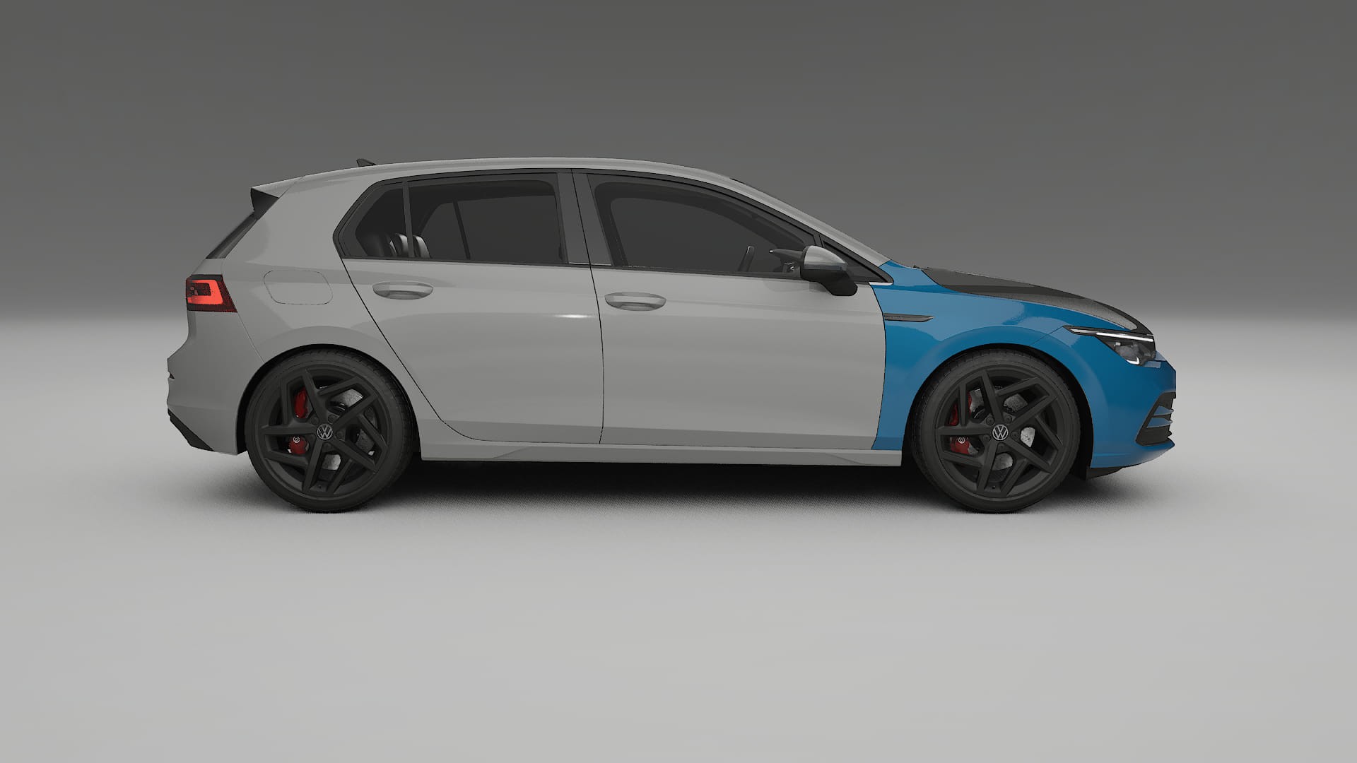Lakbeschermingsfolie VW Golf Mk8 | CrystalGuard Voorkit met Carbon Motorkap