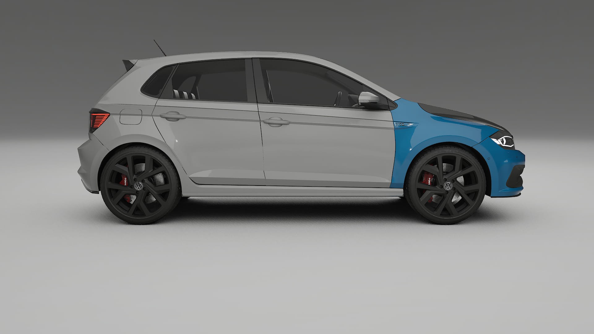 Lakbeschermingsfolie VW Polo GTI VI | CrystalGuard Voorkit met Carbon Motorkap